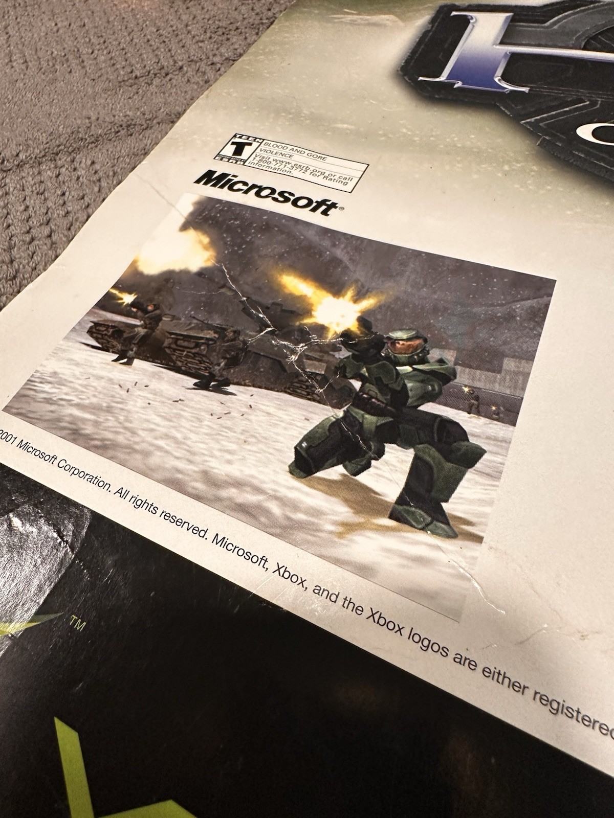 INSANE GRAIL “T” Rating Halo Combat Evolved Xbox Promotional Poster – 22 X 28