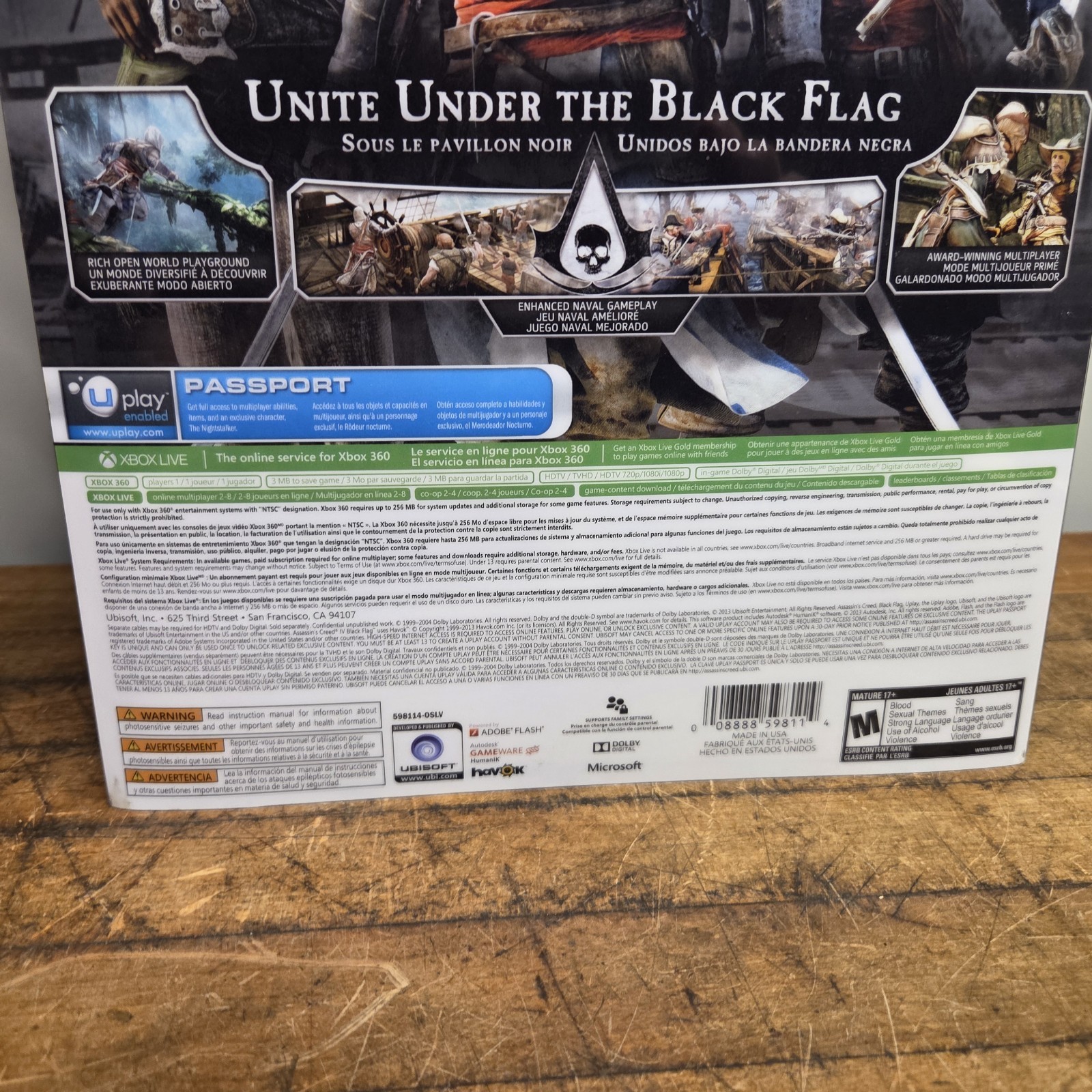Assassin’s Creed IV 4 Black Flag Collector’s Edition Xbox 360 Set “Figure Only”