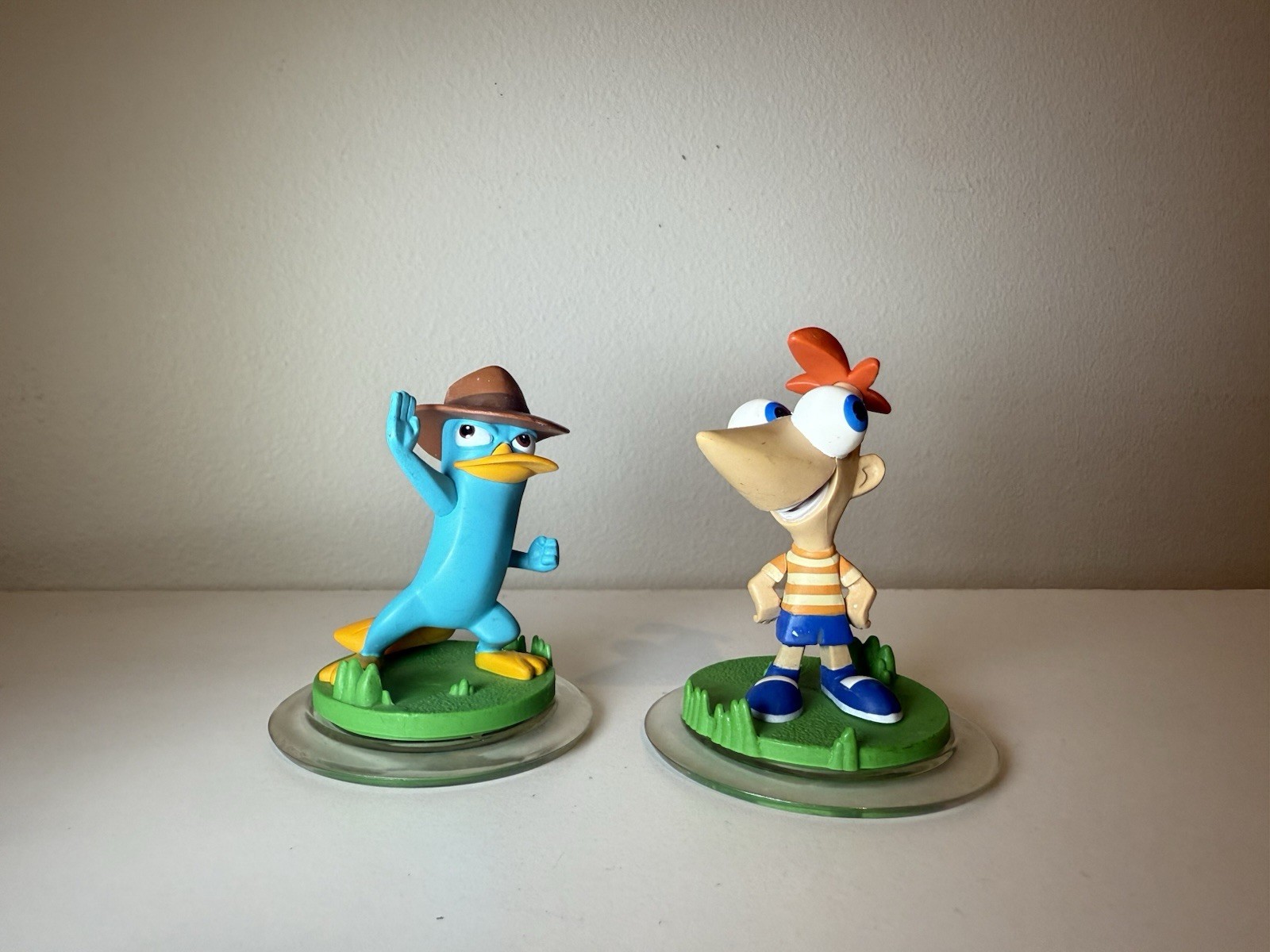 Disney Infinity Phineas and Ferb Character Figures Lot Agent P Perry