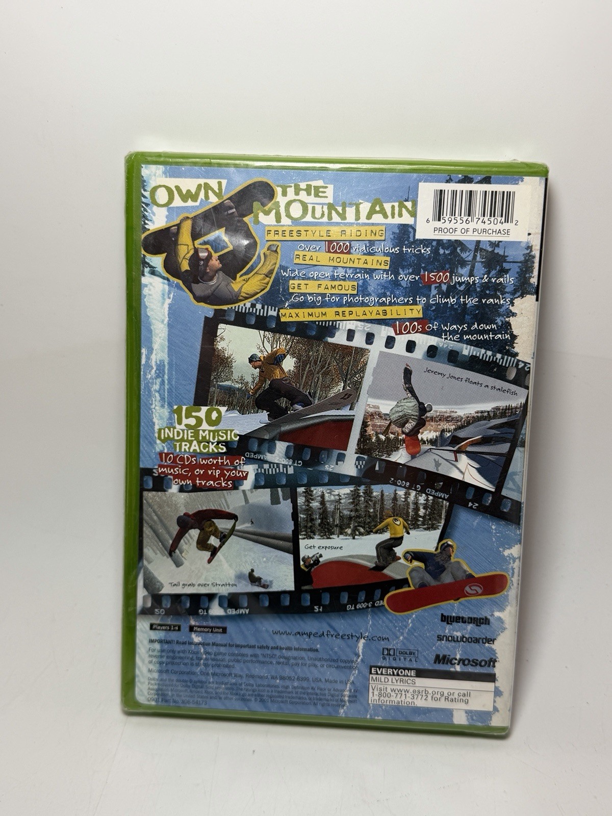 Sealed Microsoft Amped Freestyle Snowboarding Xbox