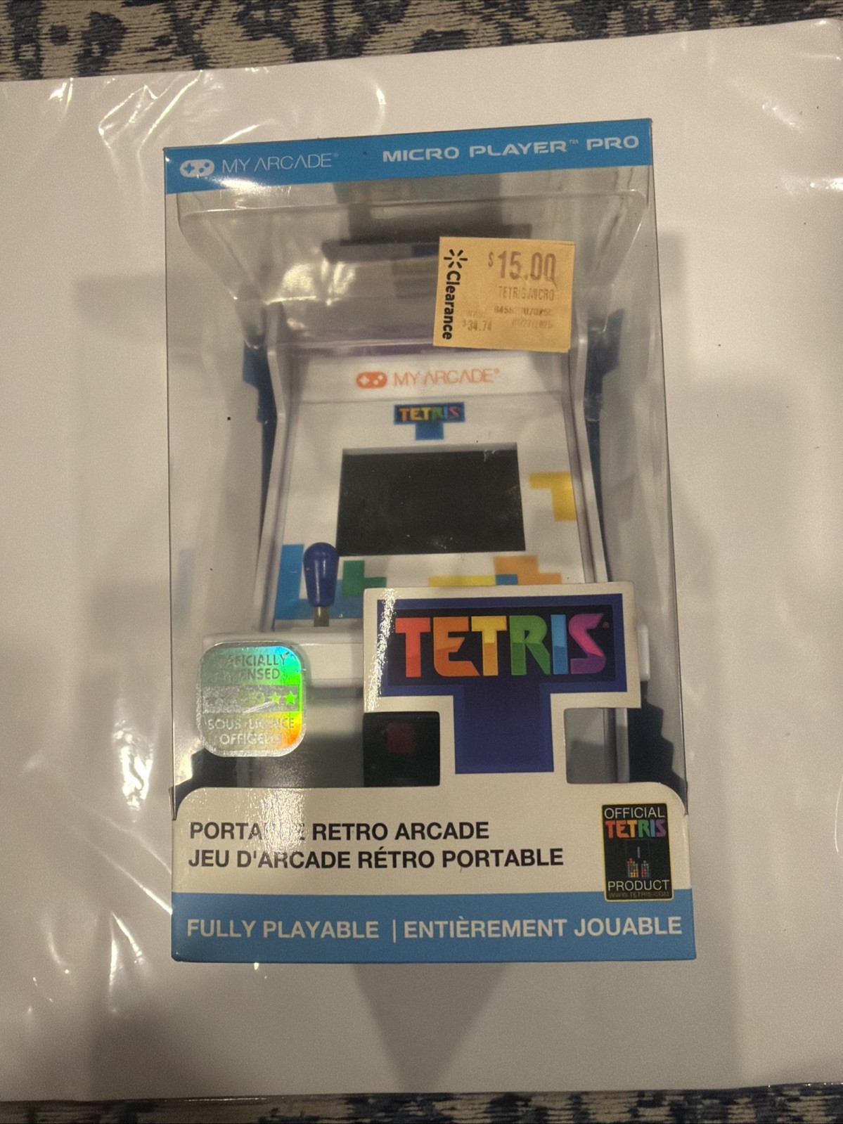 My Arcade Tetris Micro Player Pro Retro Mini Arcade Machine Portable Video Game