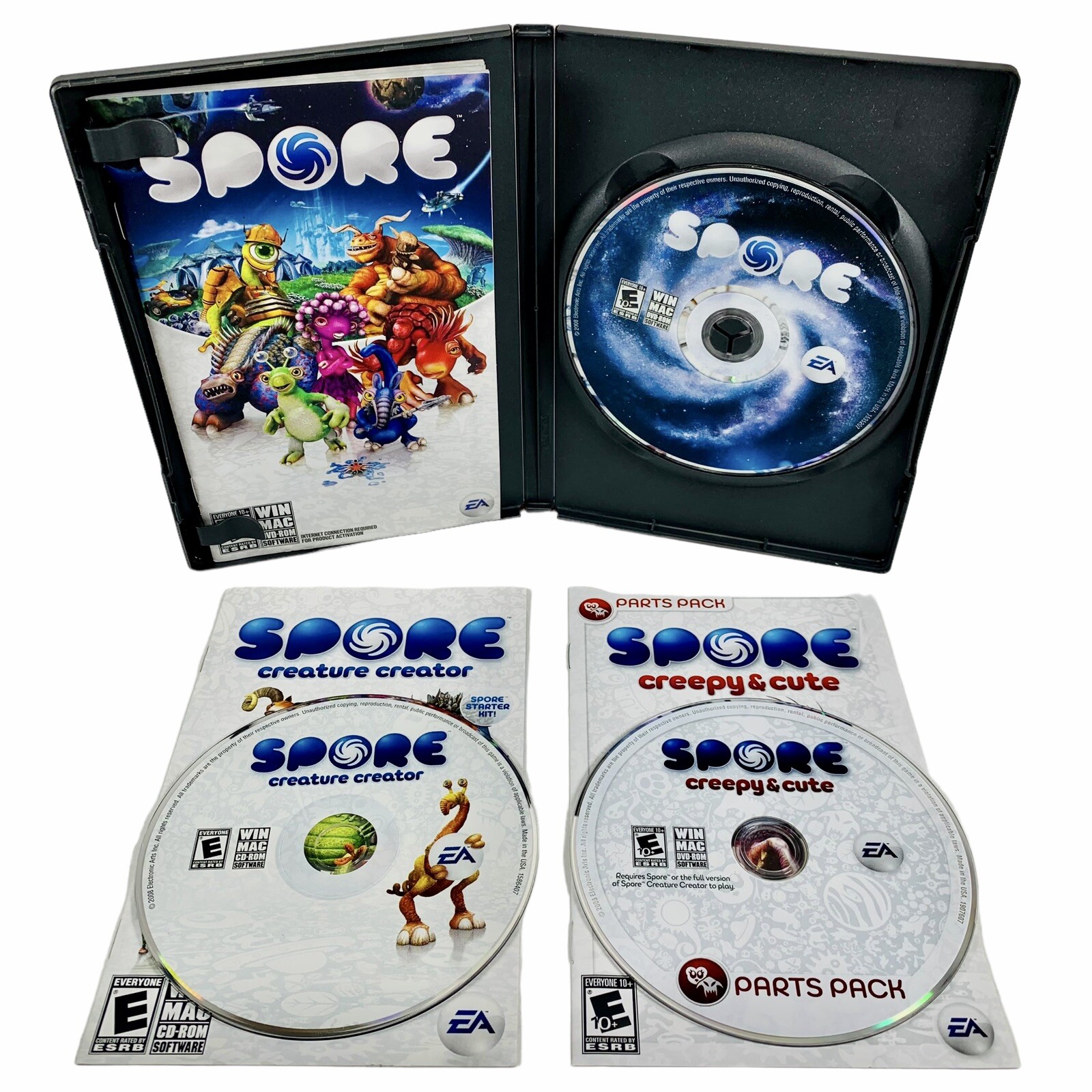 Spore w/ Creature Creator and Creep & Cute (2008) – WIN MAC DVD-ROM Video Game