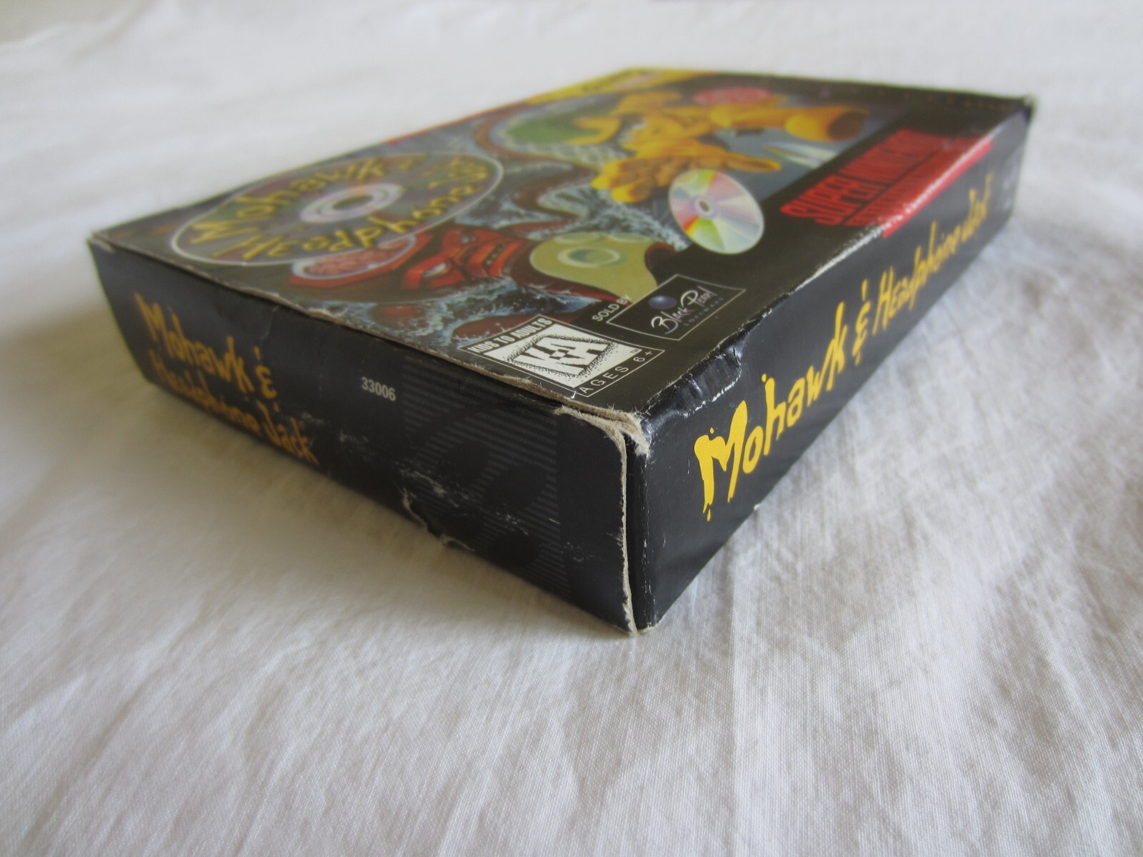 Mohawk and Headphone Jack SNES Super Nintendo CIB 100% Complete Phone Card RARE