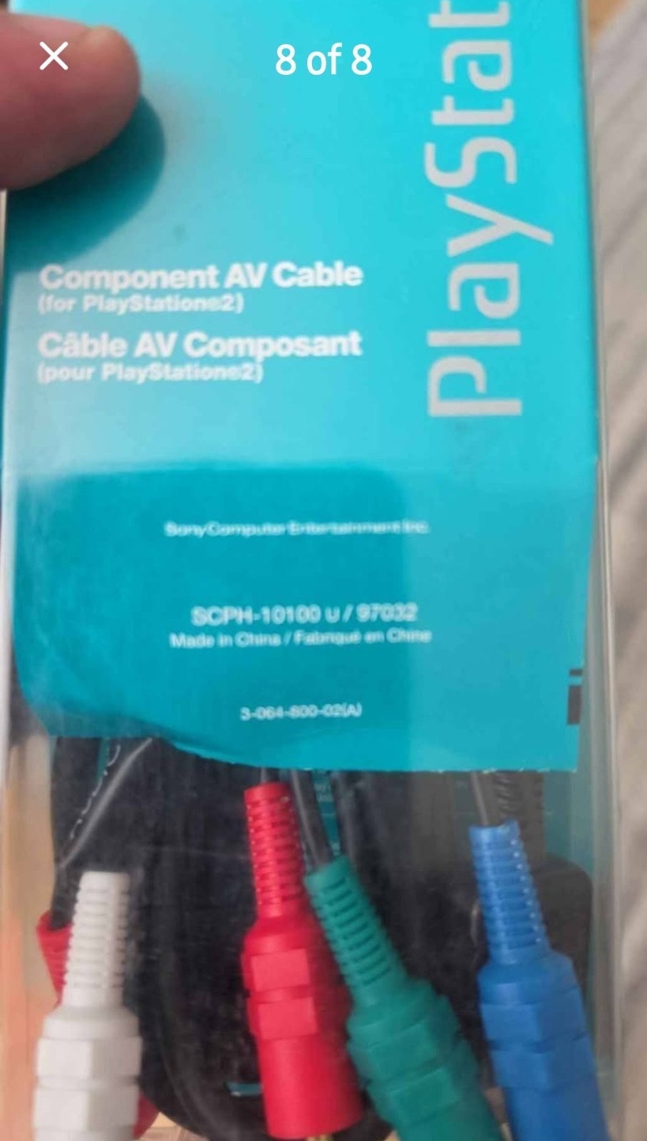 Official Genuine Sony PlayStation 2 Component AV Cable SCPH-10100 U NEW