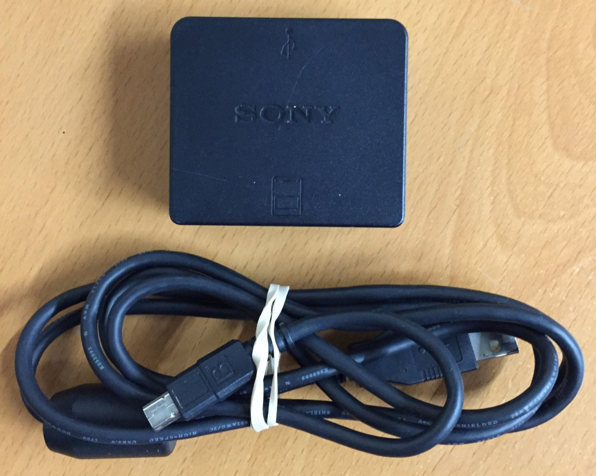 OEM 1st Party PLAYSTATION 3 Memory Card Adapter w/ USB CABLE Sony CECHZM1 ps3