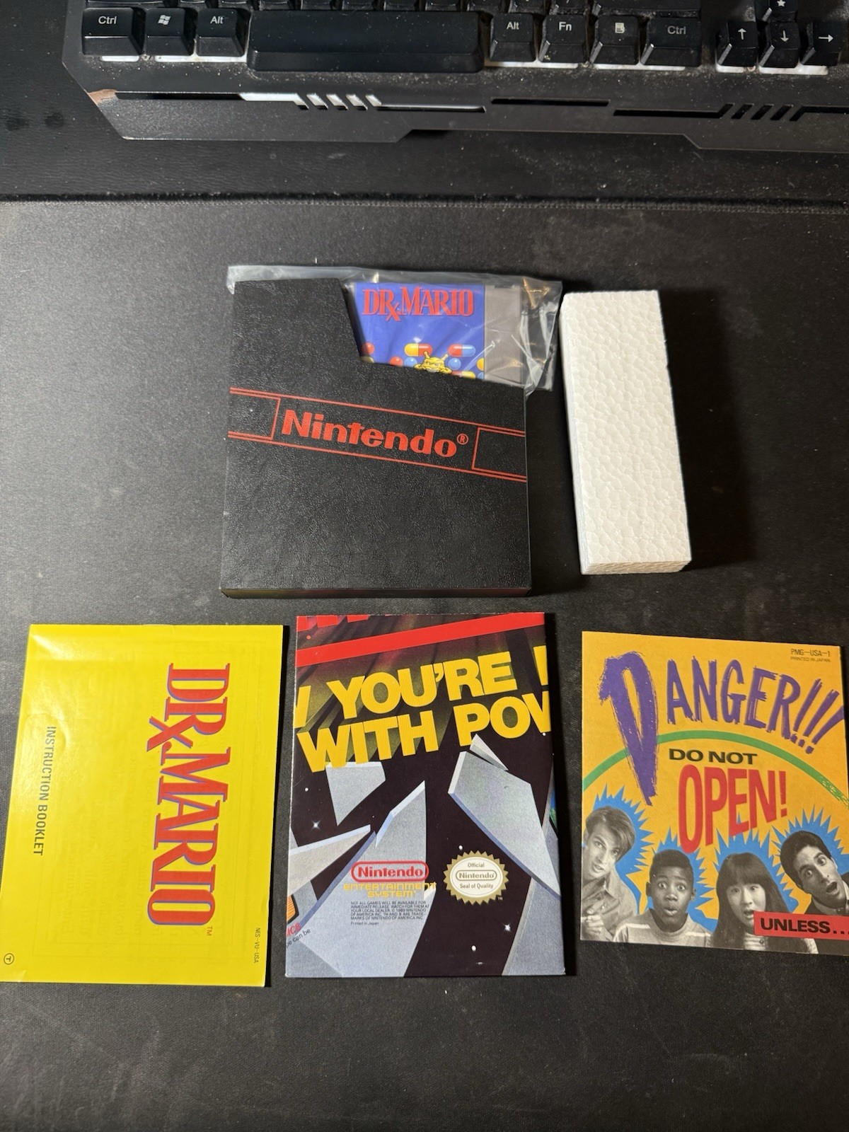 Dr. Mario (Nintendo NES, 1990) CIB Complete w/ Inserts EXCELLENT! NEAR MINT!!!