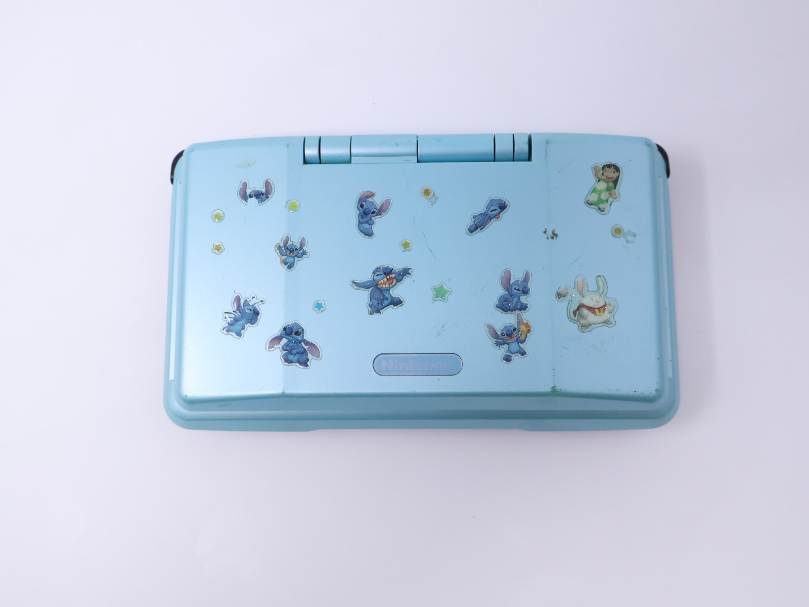 Nintendo DS Handheld Console System Tested Working Sky Blue w/ Charger & Stylus