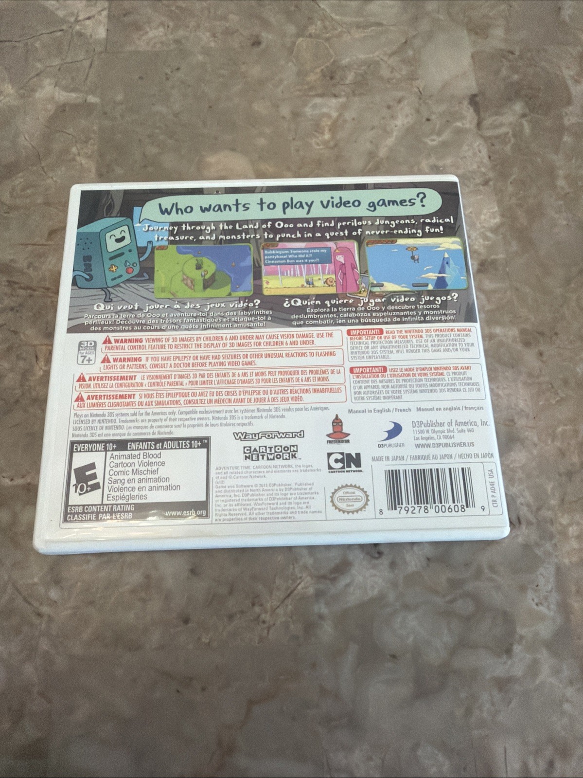 Adventure Time Hey Ice King Why’d You Steal Our Garbage 3DS CIB Tested Working