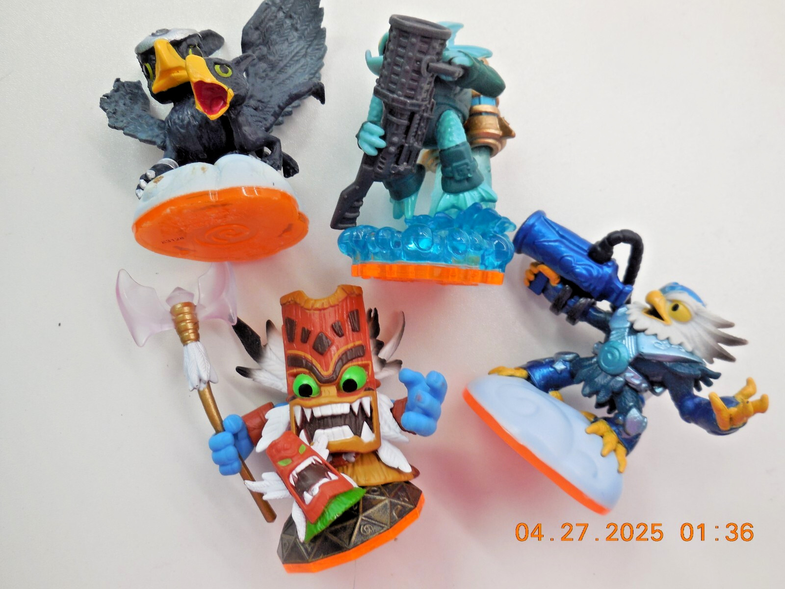 Skylanders Lot 9 figures Spyros Flashwing Hot Head Tree Rex Sonic Boom Double Tr