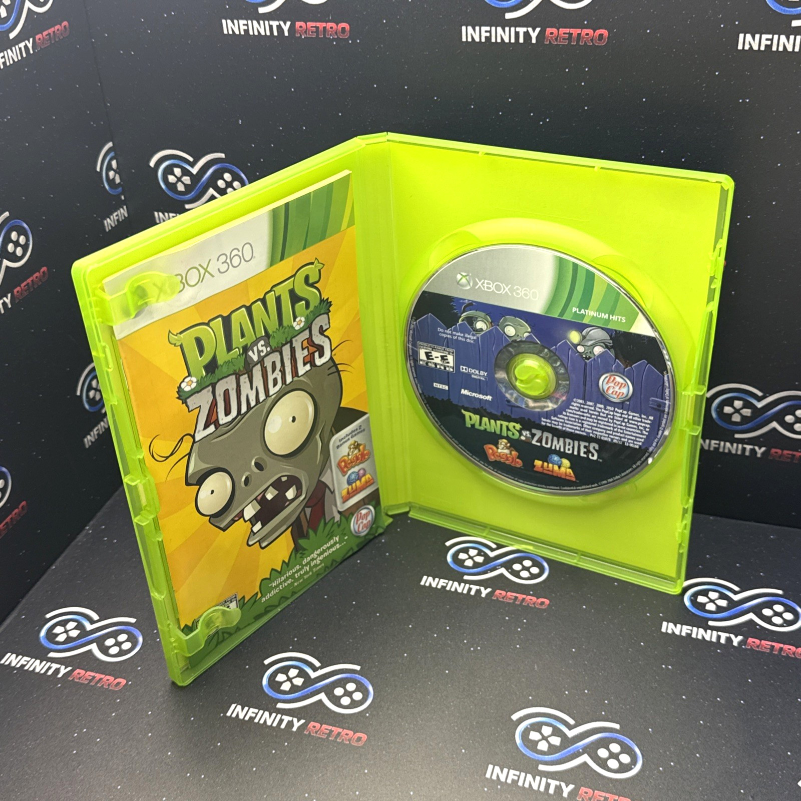 Plants vs. Zombies Microsoft Xbox 360 CIB Refurbished & Tested Free Shipping
