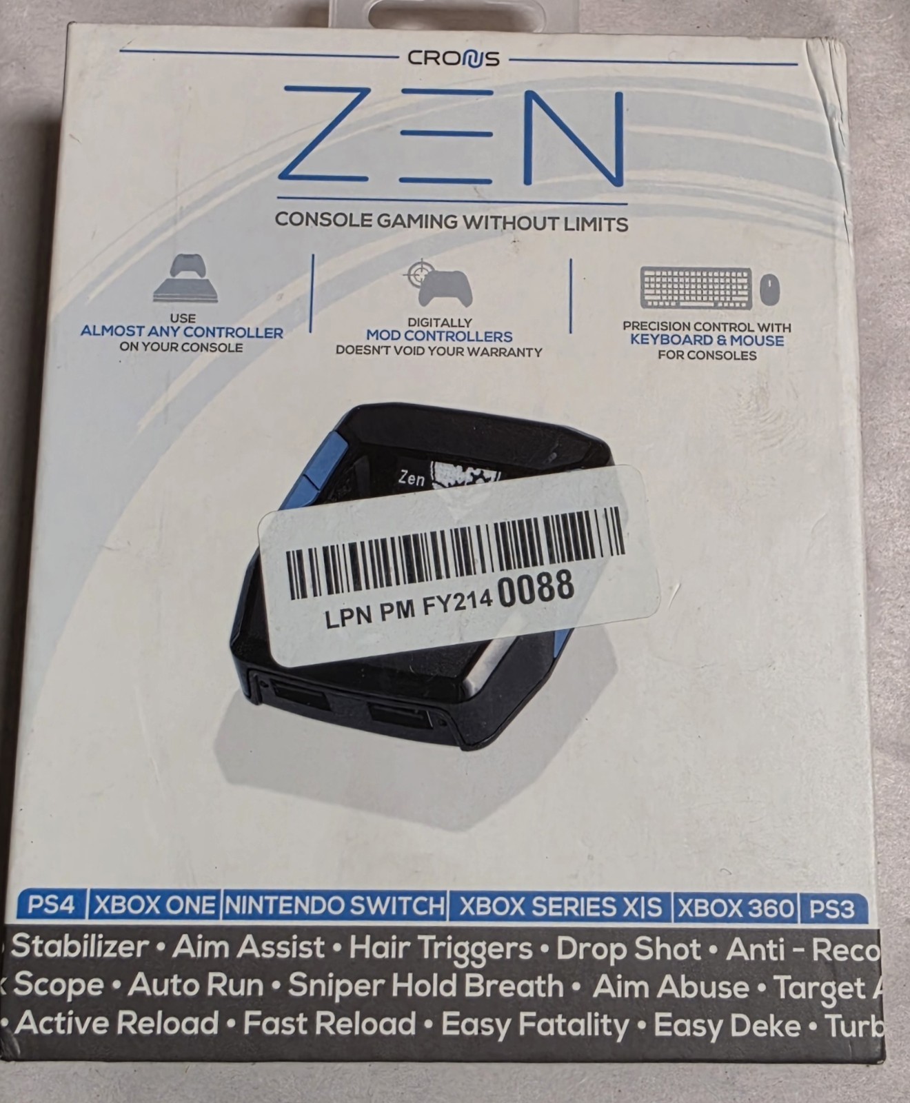 Cronus Zen Console Gaming Adapter for PS4 Xbox One Switch Series X|S 360 PS3