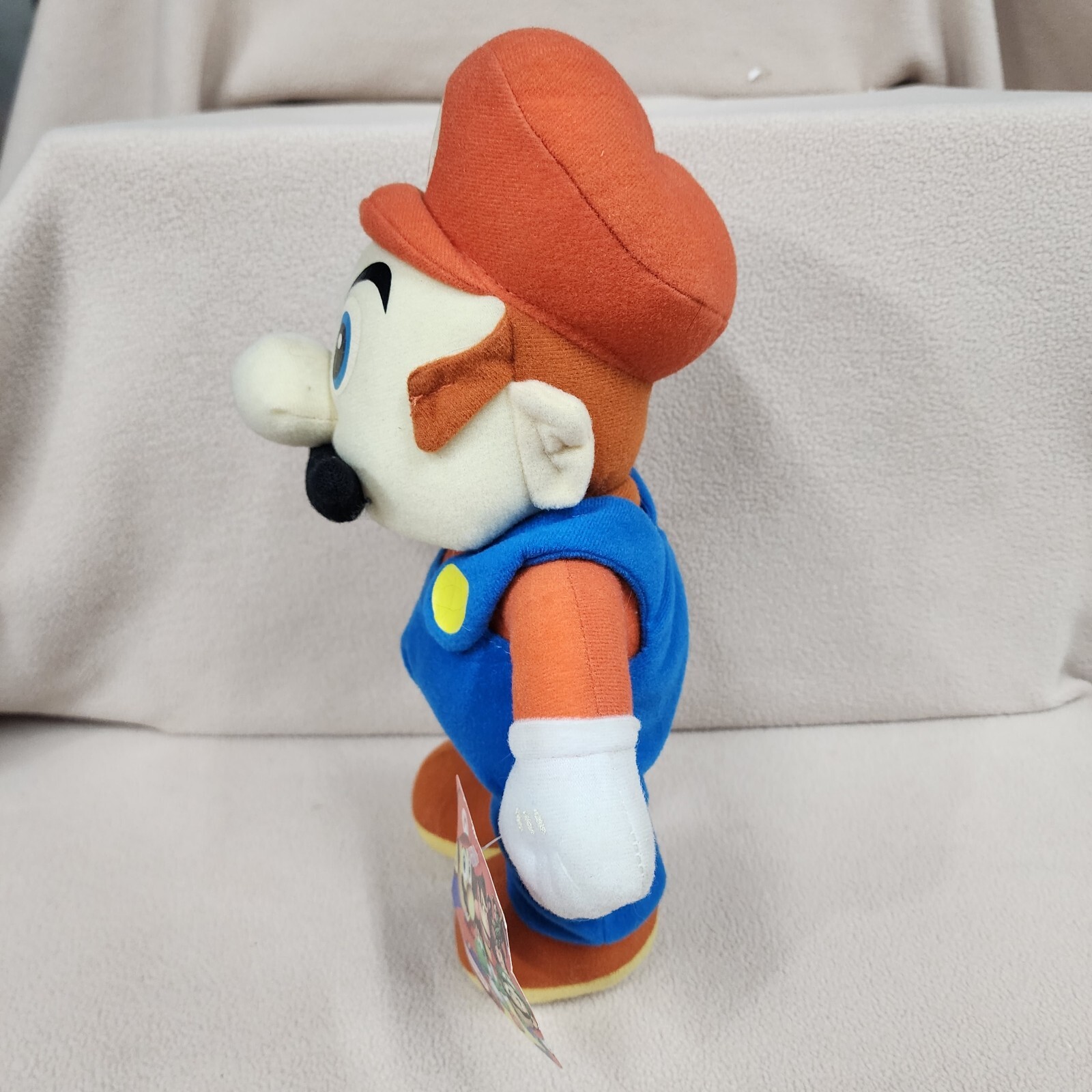 2004 Nintendo Super Mario Bros Mario Plush Kellytoy 12 Inch Blue Eyes Nice Cond