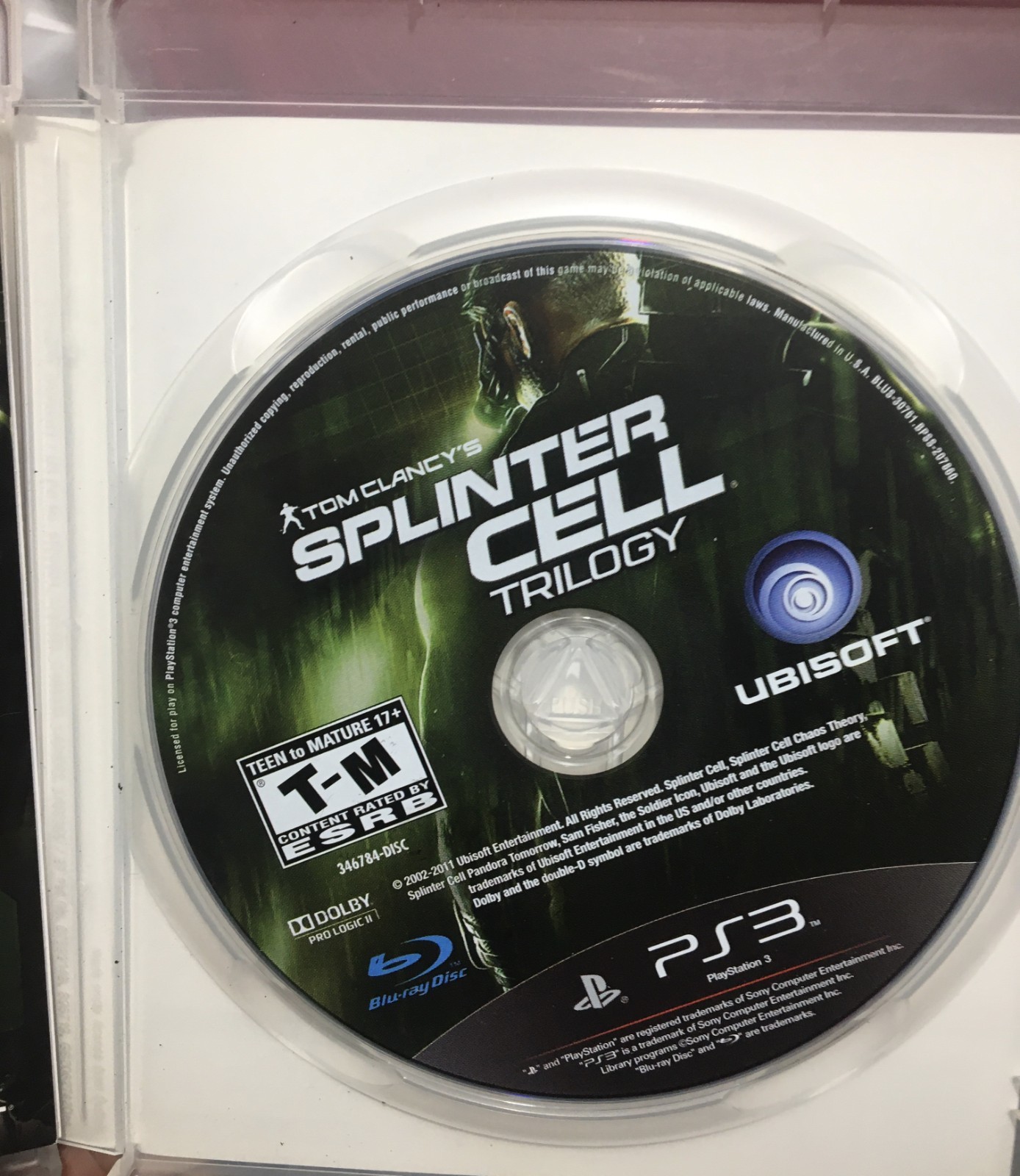 Tom Clancy’s Splinter Cell Trilogy PS3 Complete In Box $55