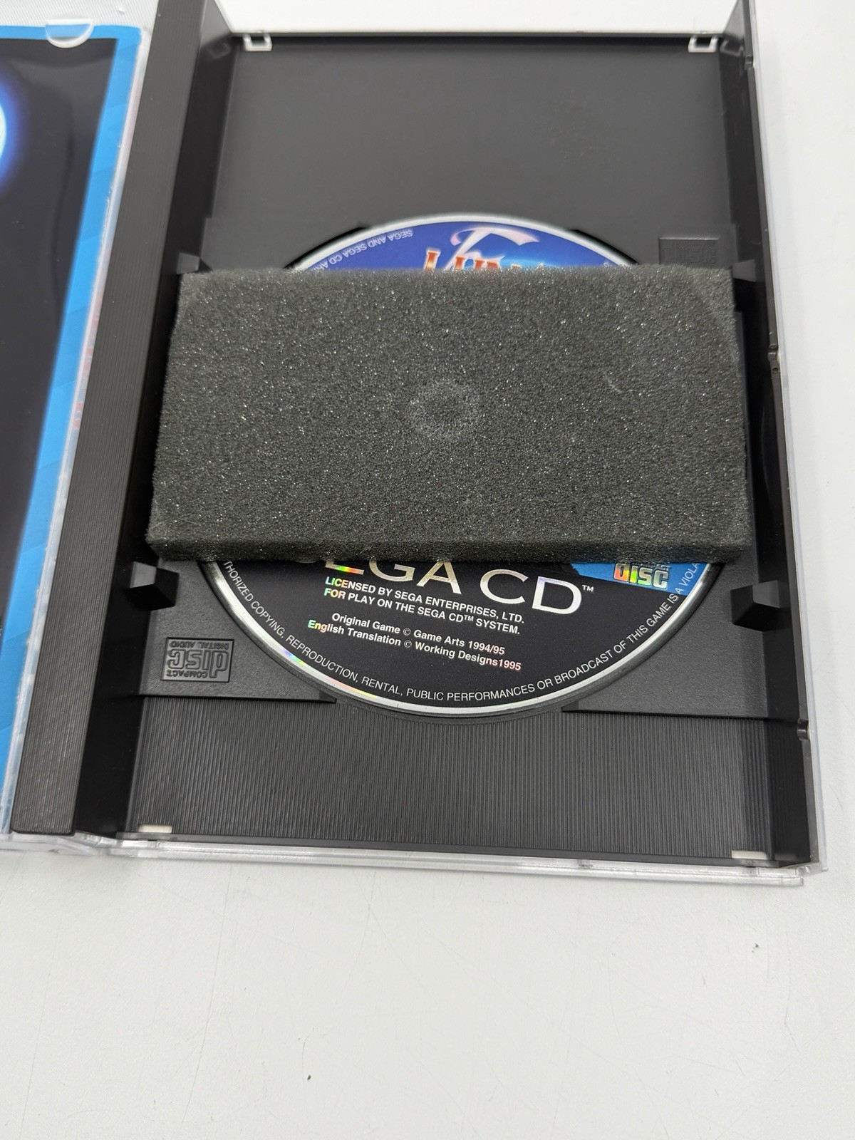 SEGA Lunar: Eternal Blue Sega CD JRPG Role Playing Game NTSC-U/C w/ Manual