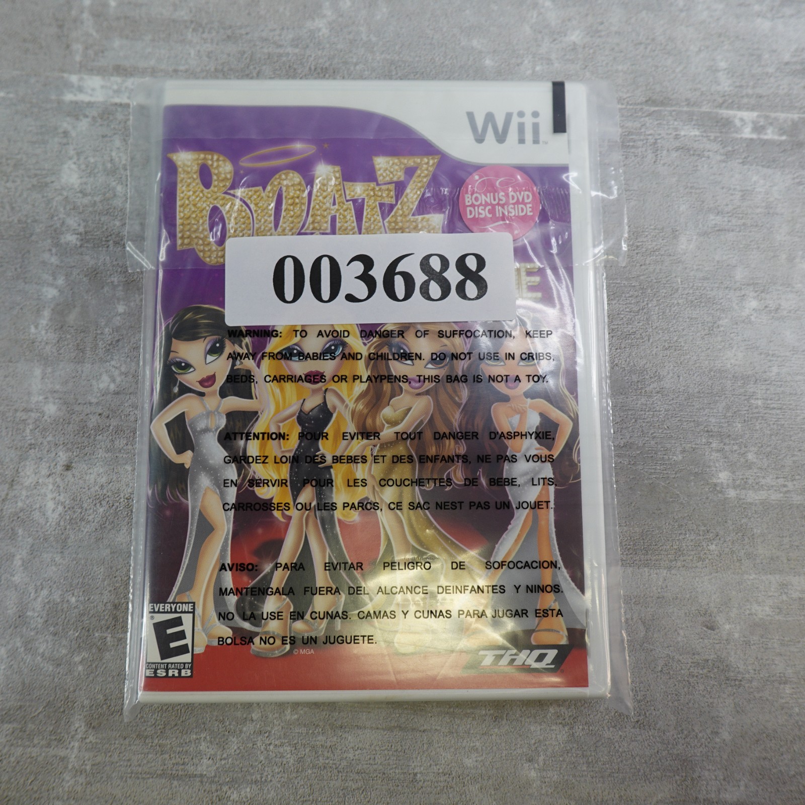 Bratz The Movie Wii CIB Nintendo Complete Manual Bonus DVD Blitz Games Fashion