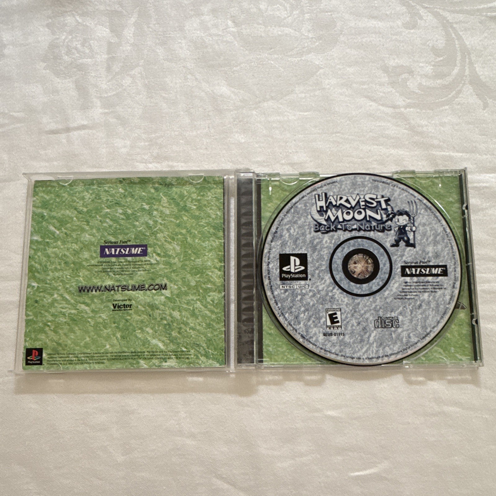 Natsume Harvest Moon: Back to Nature (Sony PlayStation 1, 2000) w/ Manual