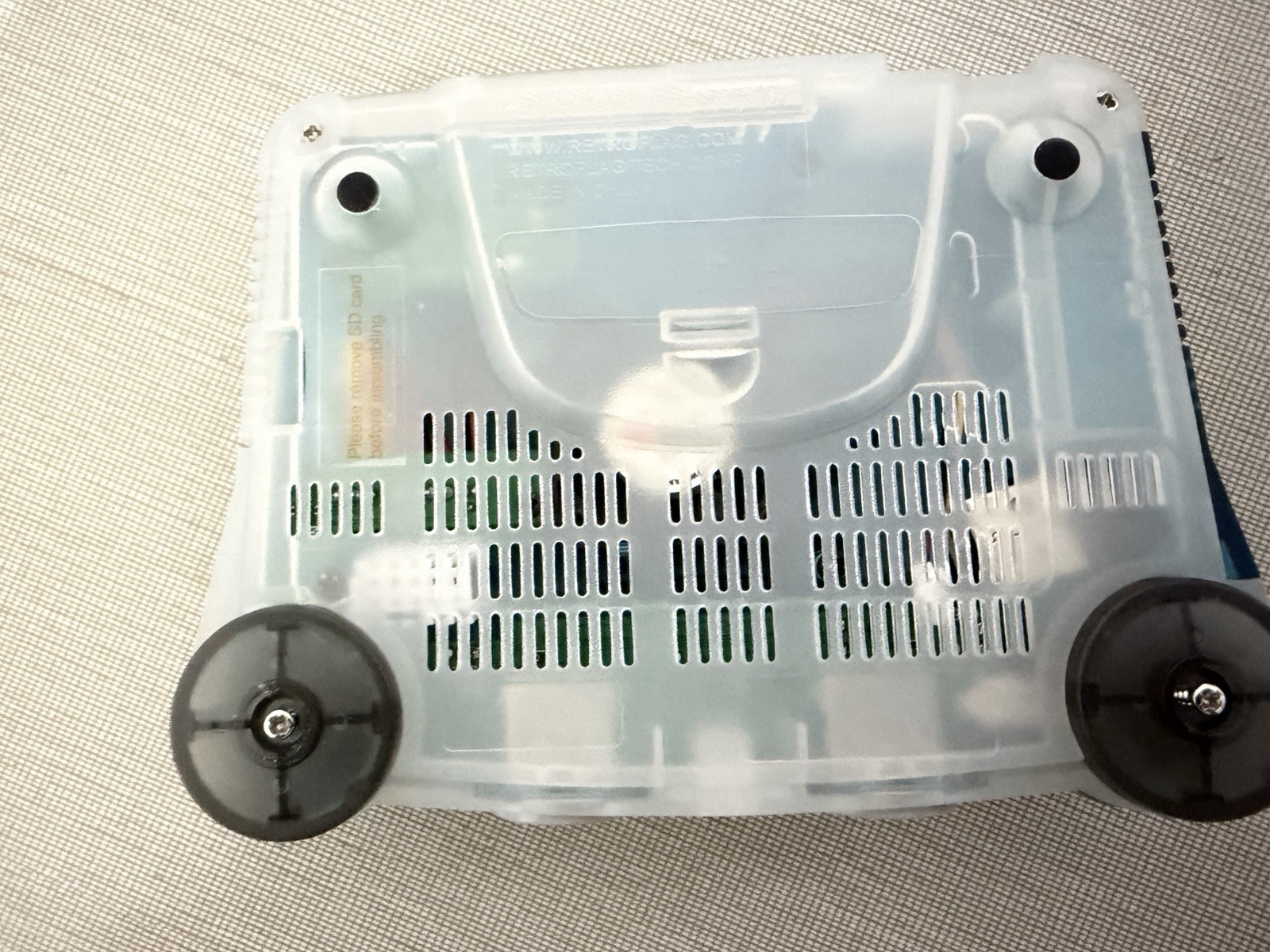 Translucent Blue/Clear Replacement Casing for Raspberry Pi 5