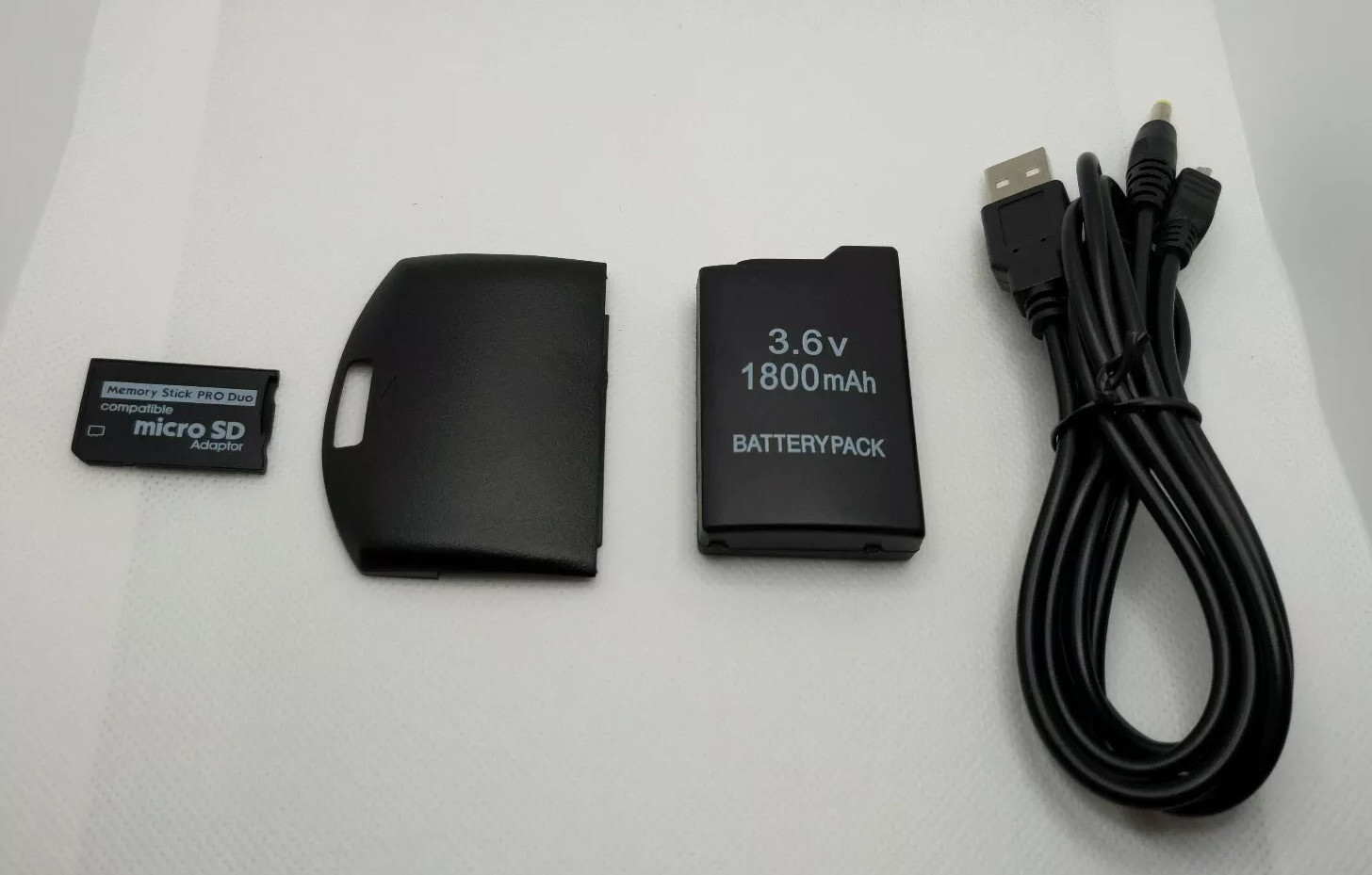 Sony PSP 1000 1001 Revival Kit Battery, Charger, Cover, SD Adapter