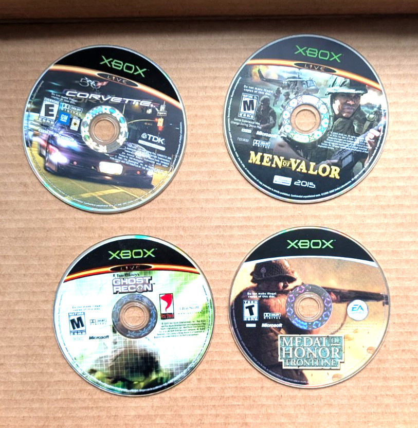 Xbox Loose Game Lot Of 24 Untested Condition Varies Scratches