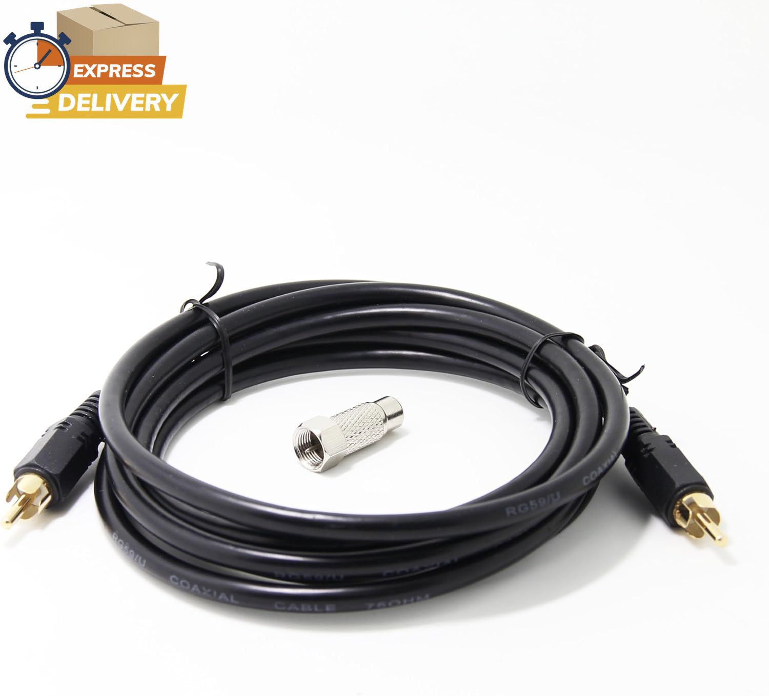 RCA Video Cable with RF TV Connector for Atari 2600 Jr 7800 Colecovision 👌