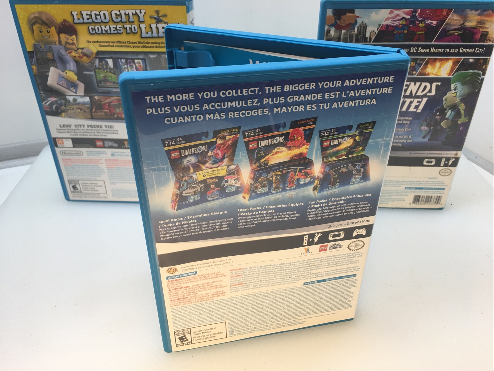 Lot of 3 Nintendo WiiU Wii U Lego Batman 2, Lego City Undercover, Dimensions