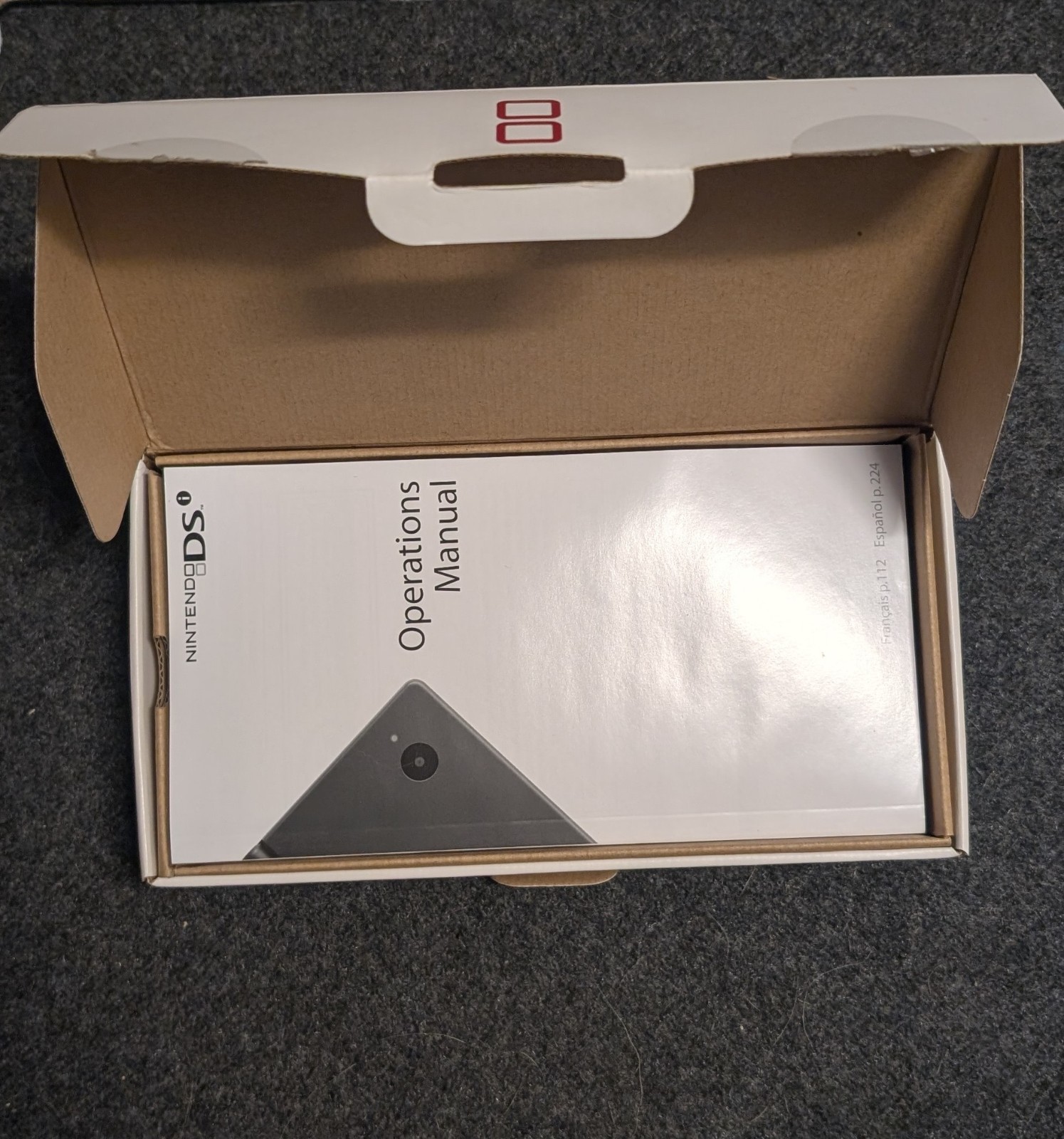 CIB Nintendo DS I DSI Handheld Game Console with Red Camera