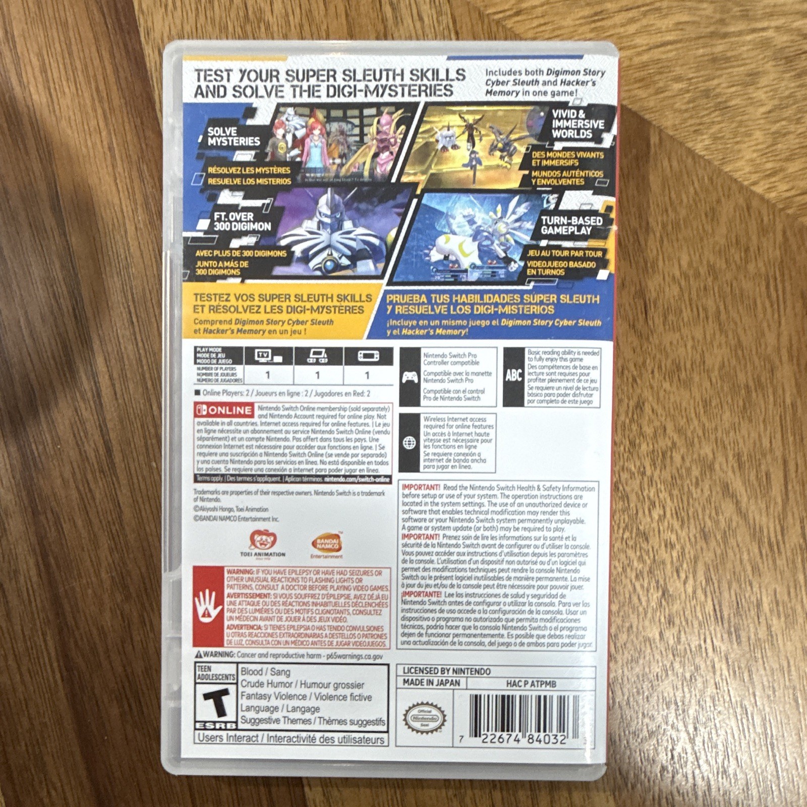 BANDAI NAMCO Digimon Story Cyber Sleuth Complete Edition Switch, T, NTSC-U/C