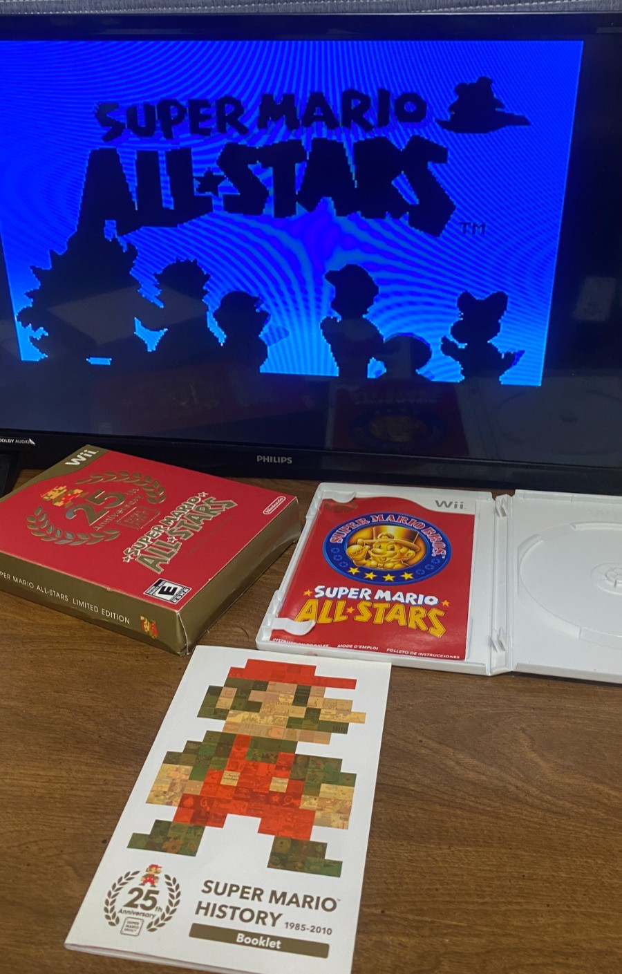 Nintendo Wii Super Mario All Stars 25th Anniversary Limited Edition Box Set CIB