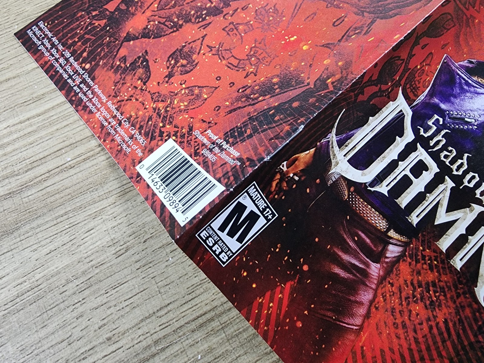 USED AUTHENTIC MANUAL ONLY – NO GAME NO BOX -) SHADOWS OF THE DAMNED (- XBOX 360