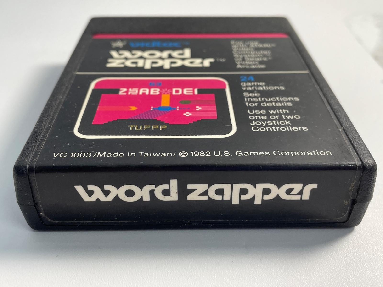 Word Zapper (Atari 2600, 1982) Vidtec Atari Game Cartridge