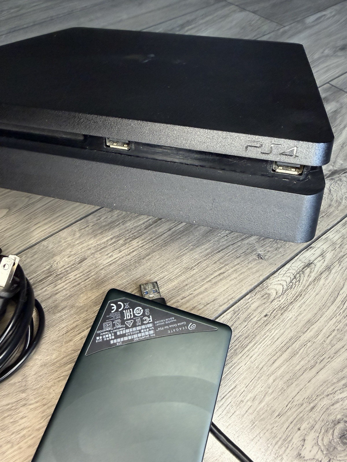 Sony PlayStation 4 PS4 Slim 500GB Console + 2TB Seagate Game Drive Tested