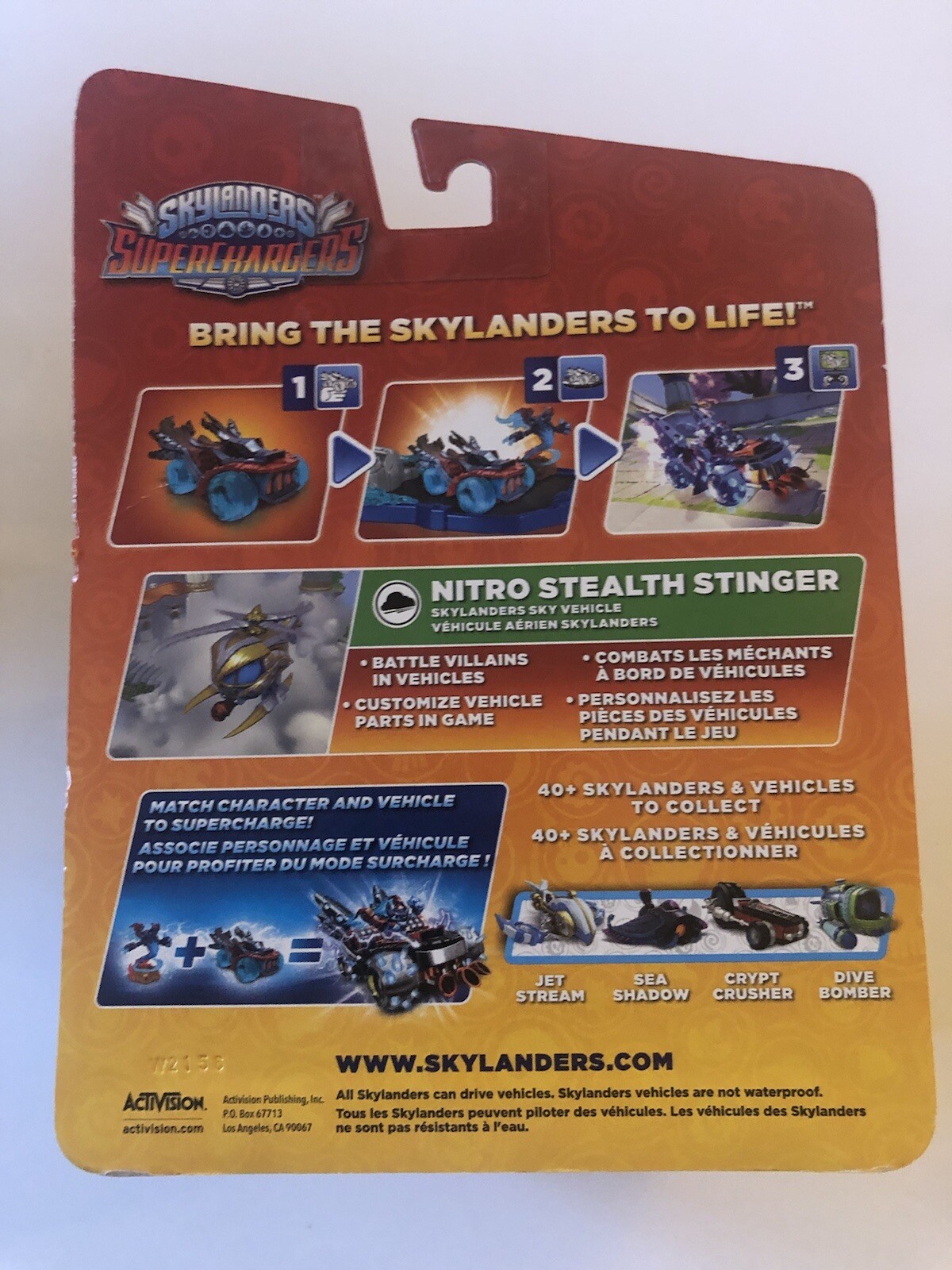 NEW Skylanders Superchargers Nitro Stealth Stinger Sealed Package