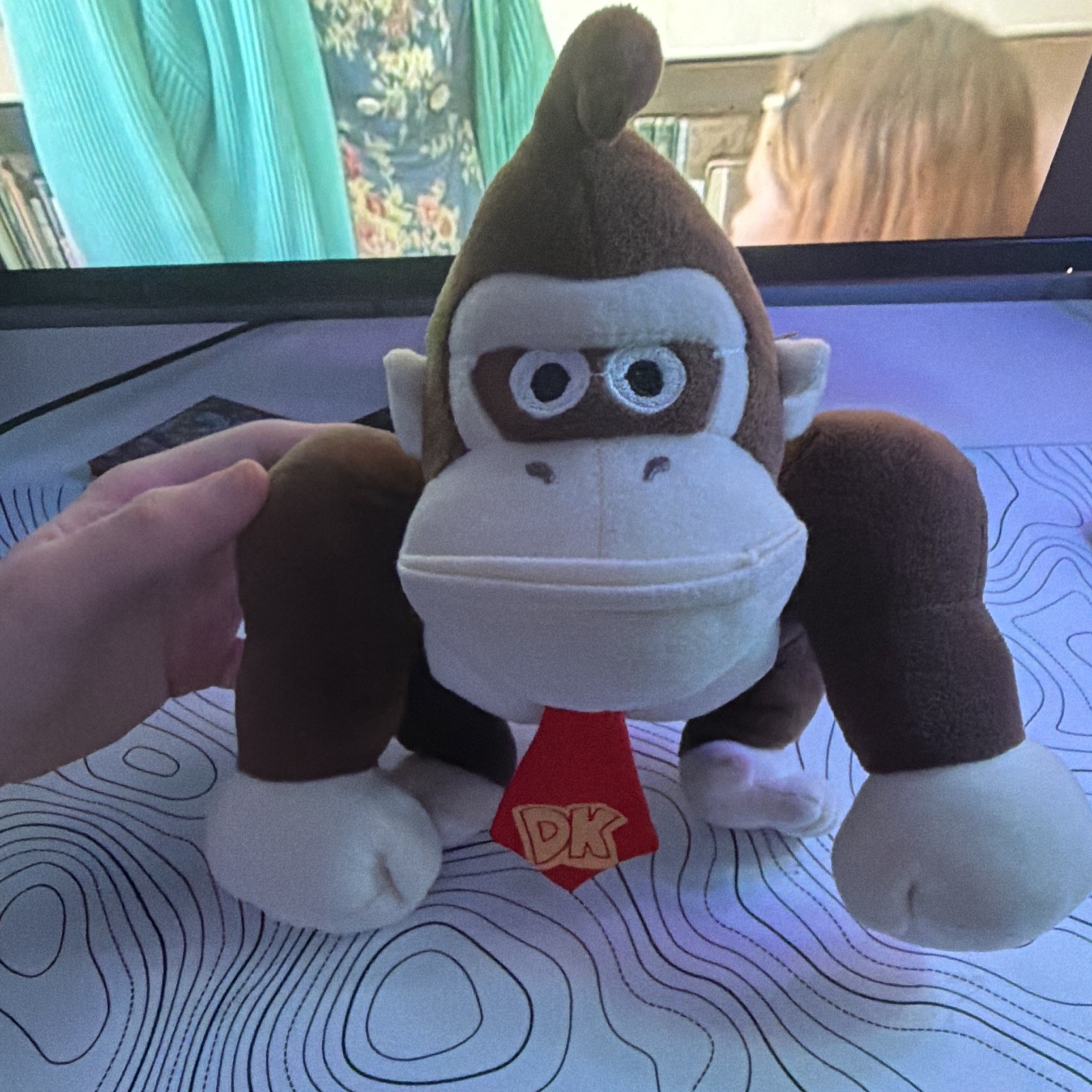 Nintendo Donkey Kong & Diddy Kong Plush Doll – Red Hat, DK Logo Red Tie