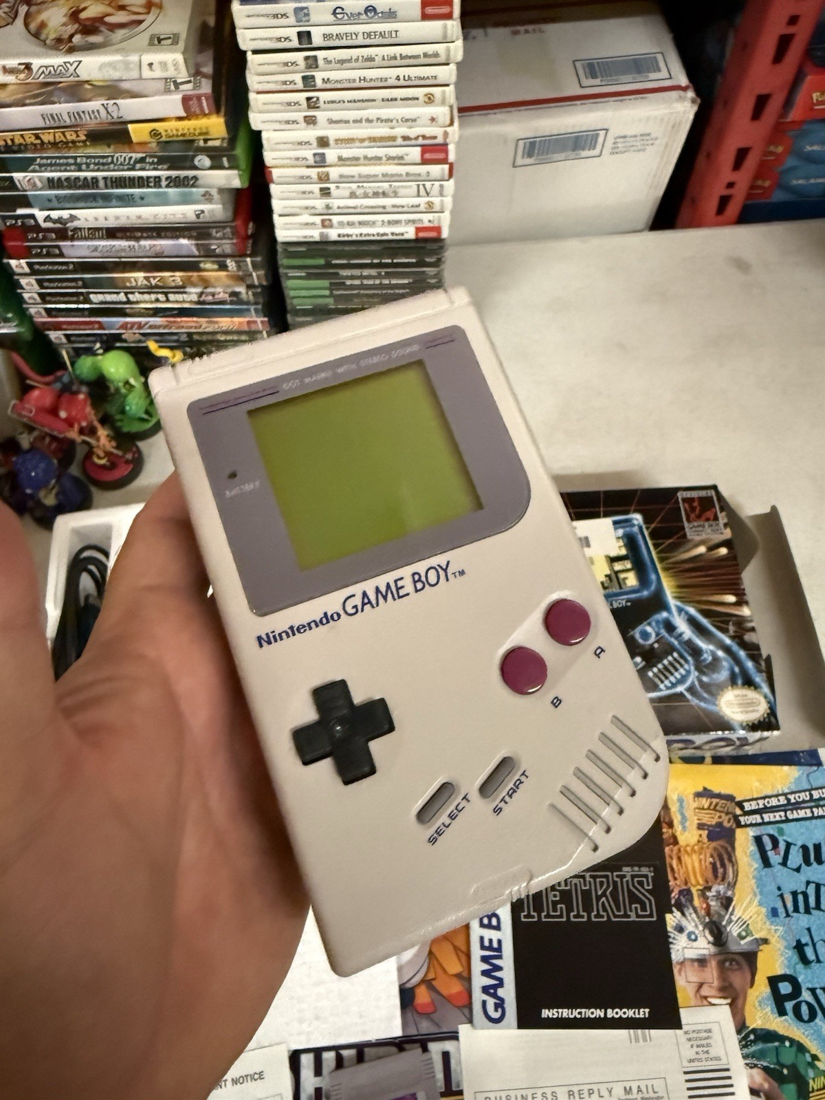 1989 Nintendo Game Boy Console DMG-01 Complete Box w/ Tetris & Manual CIB Works
