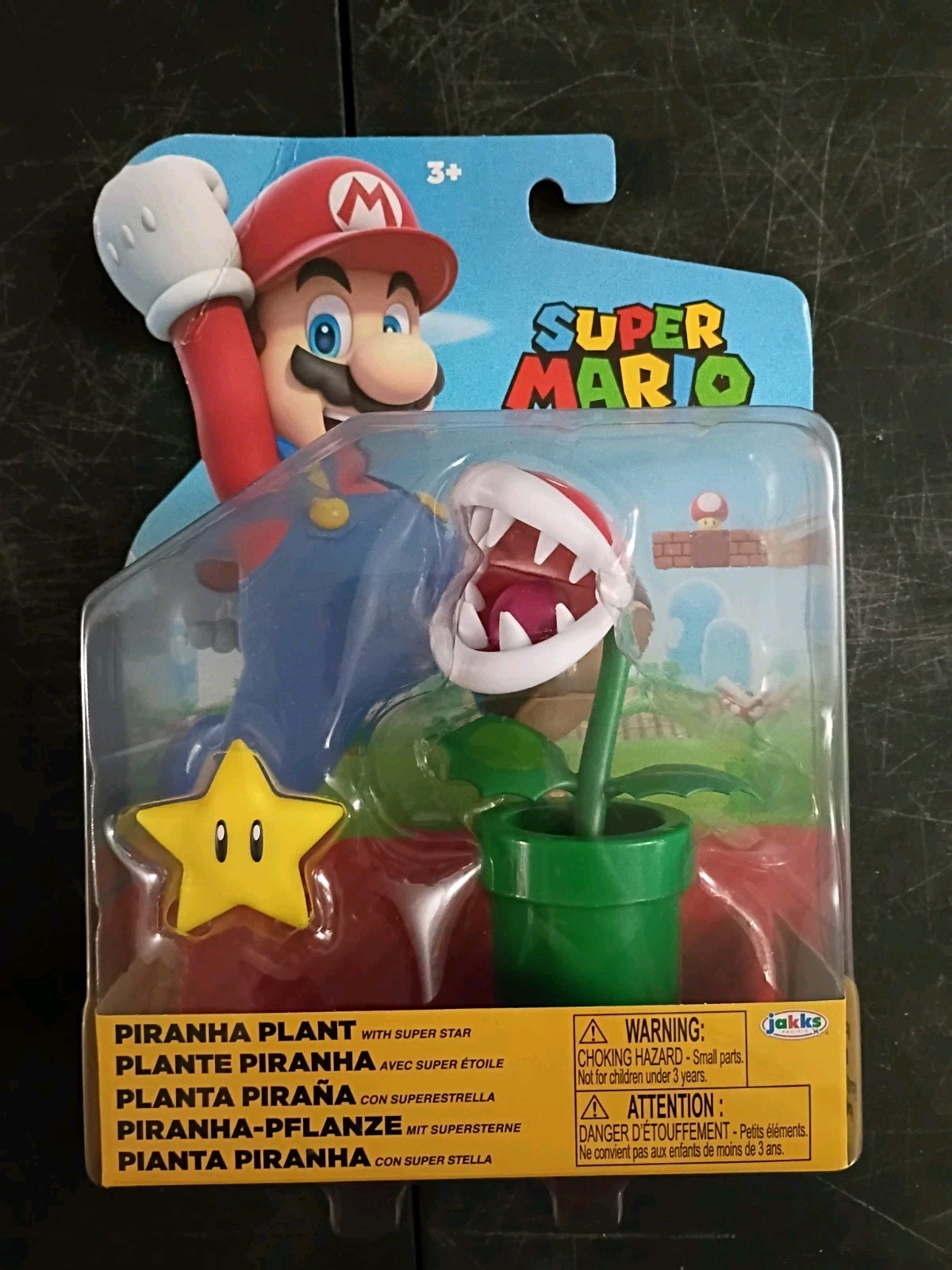 4-PK SUPER MARIO 4″ Nintendo Lot Red Green Shy Guy Piranha Plant Blue Yoshi