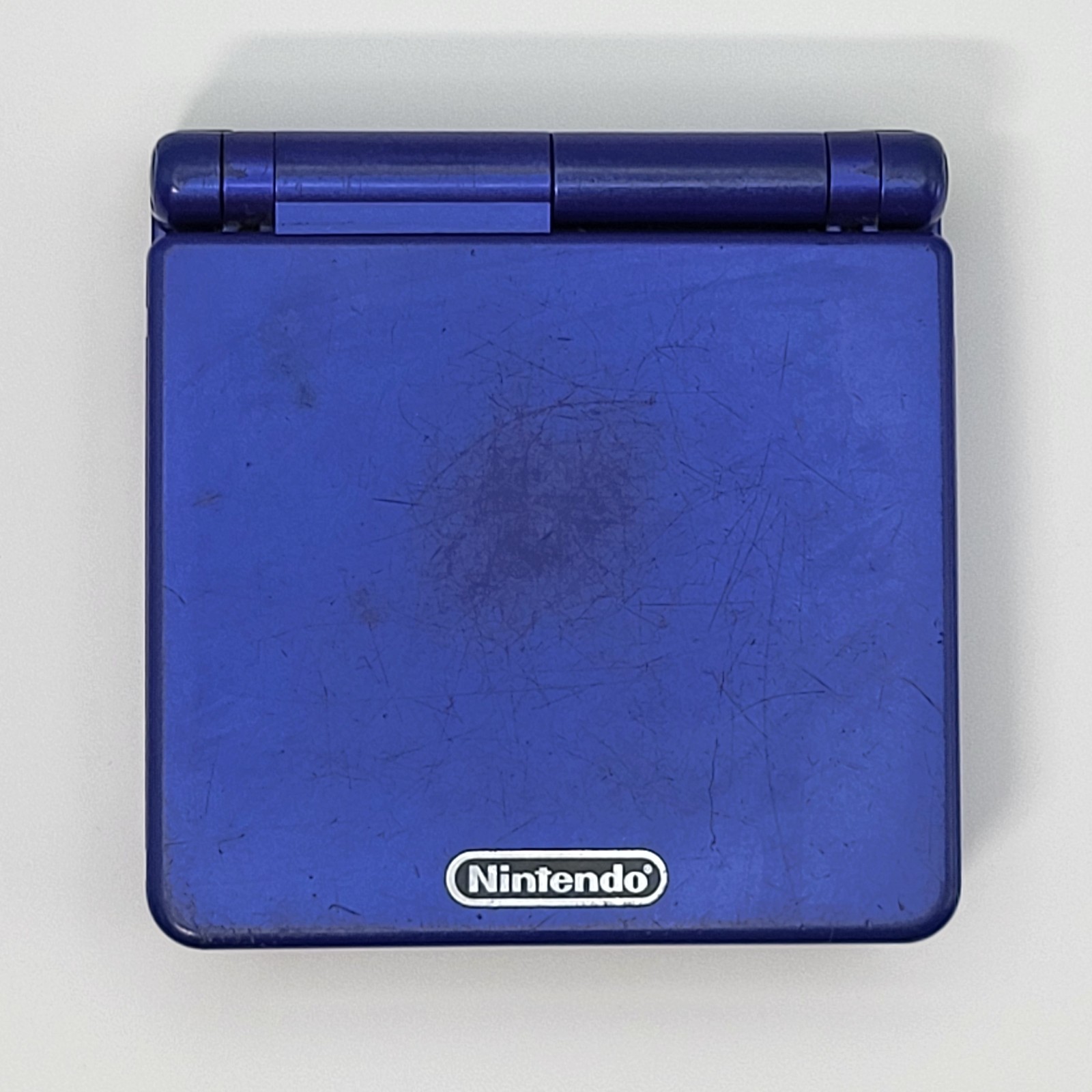 Nintendo Game Boy Advance SP Cobalt Blue AGS-001 w/ 3 Games *Screen Blemish