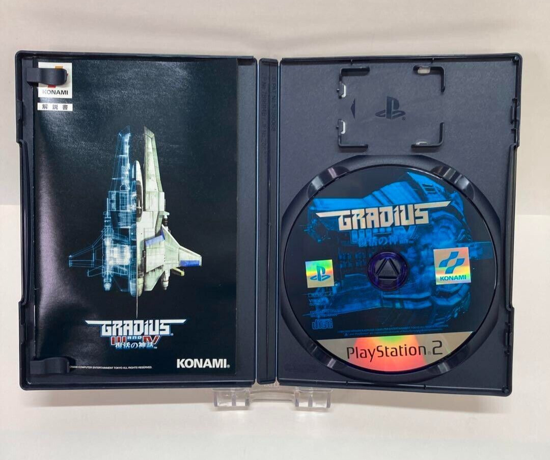 Gradius III and IV 3 4 Fukkatsu no Shinwa PS2 Sony PlayStation 2 Japan Version