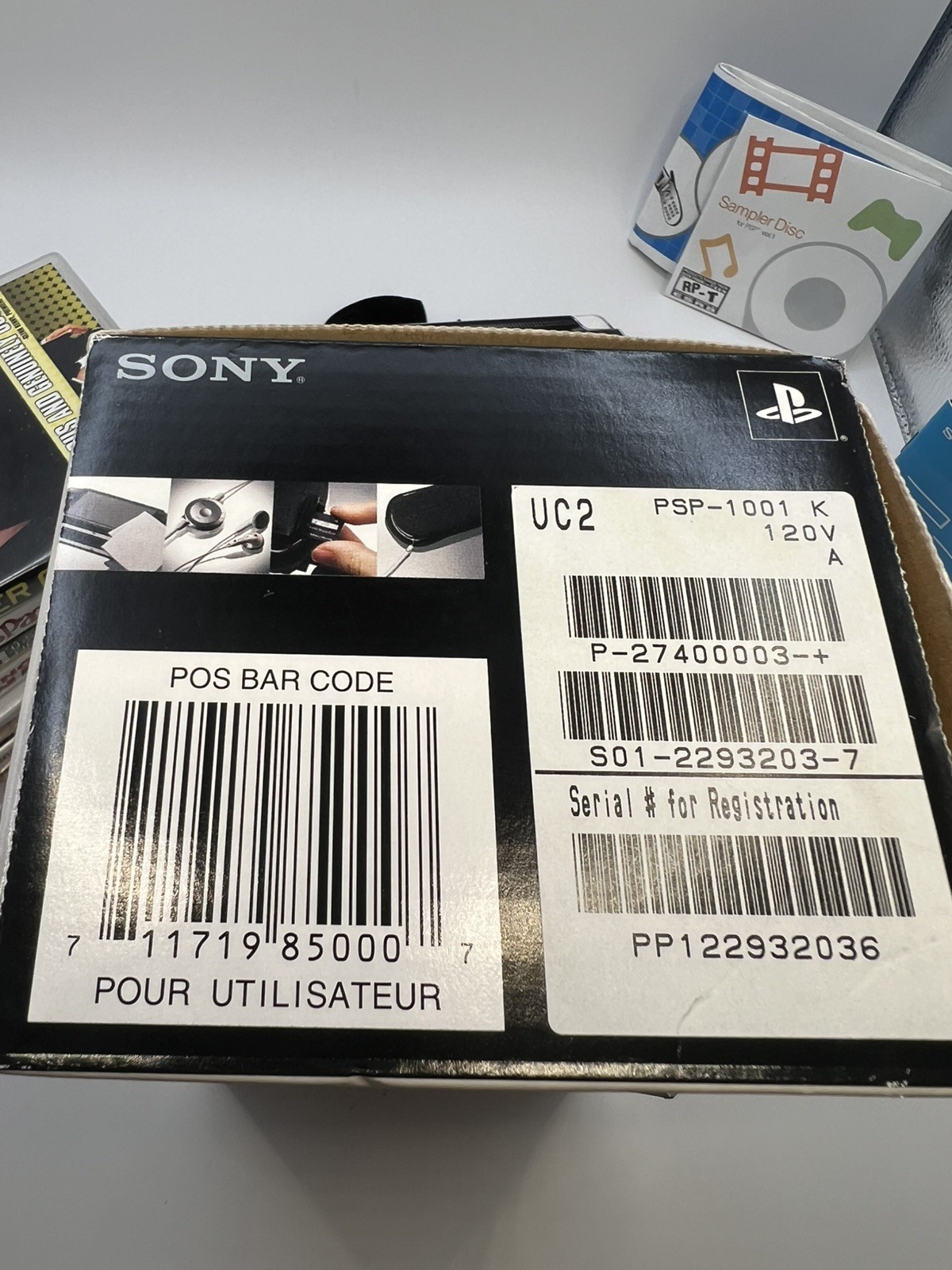 PSP 1001 Console 100% CIB Complete and All Original in Box Virtually UNUSED MINT