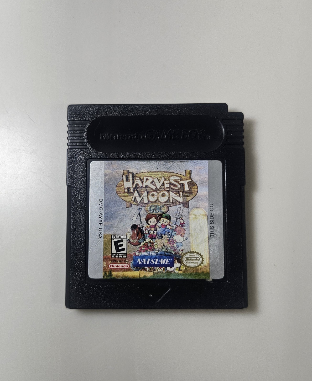 Harvest Moon GBC Nintendo Gameboy Color authentic cartridge dry battery replaced