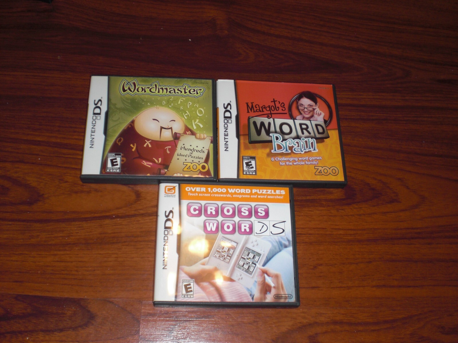 COMPLETE Wordmaster Margots Word Brain Crosswords Nintendo DS Game Bundle TESTED