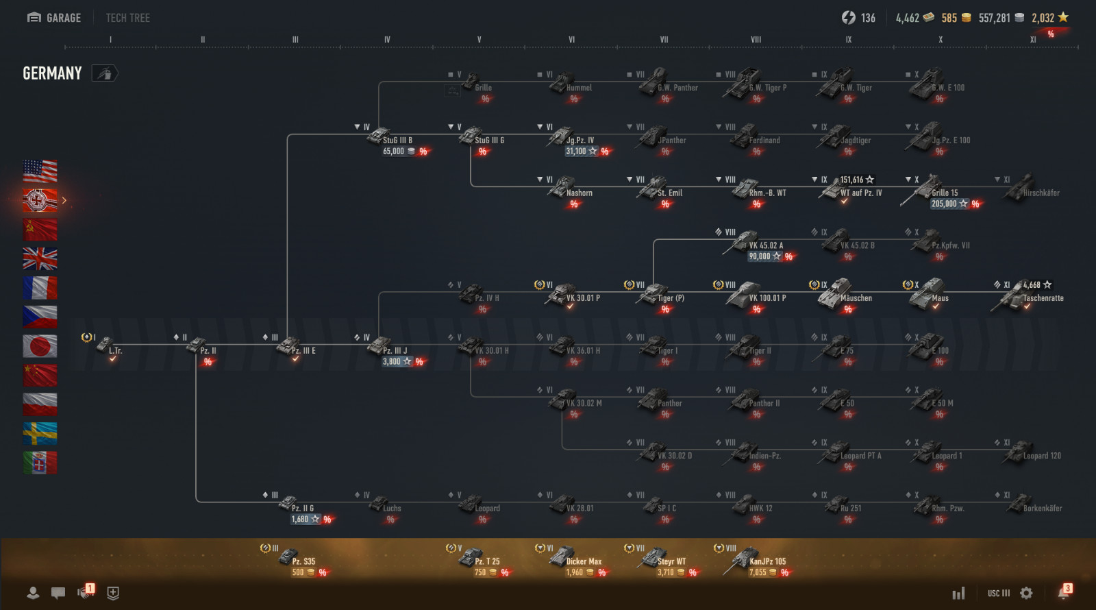 World of Tanks NA Concept 1 B,Schwertwal , EBR 75 FL 10, Tier 11s premiums and m