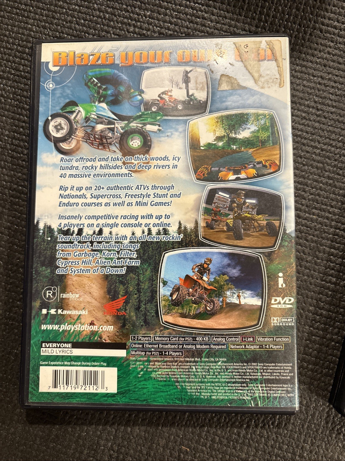 Sony PlayStation 2 PS2 CIB COMPLETE ATV OFFROAD FURY 1 2 3 & More , Hot wheels