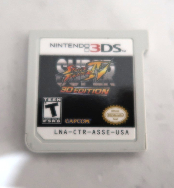 Nintendo 3DS Super Street Fighter 4 IV 3D Edition (CIB & Tested) w/Slip Cover