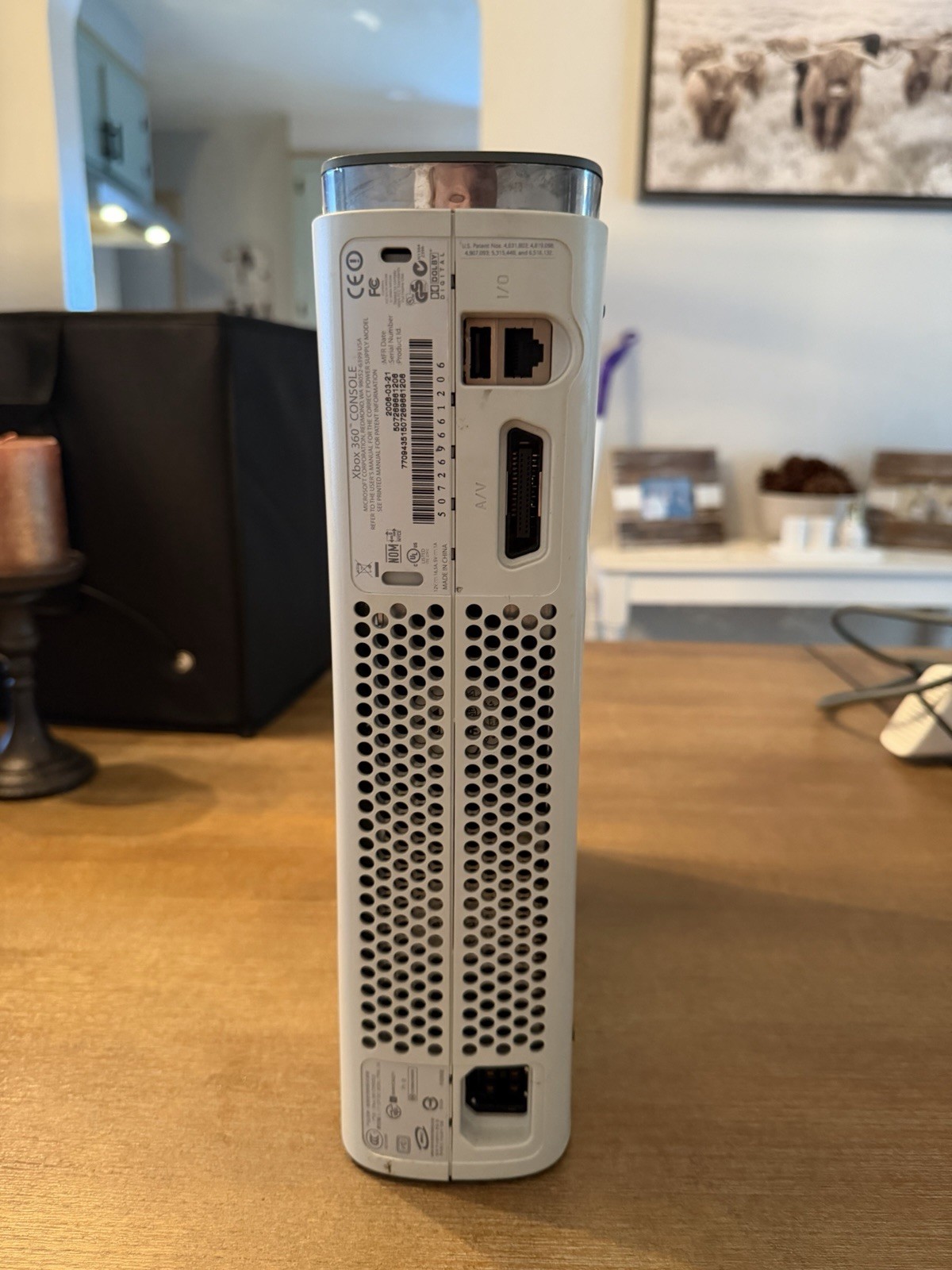 Xbox 360 Console With HDD White Console Only Tested & Working