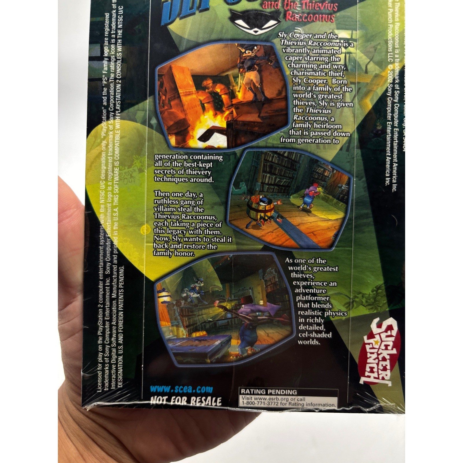 Sly Cooper and the Thievius Raccoonus PS2 Not For Resale Promo Sealed SCUS-97210