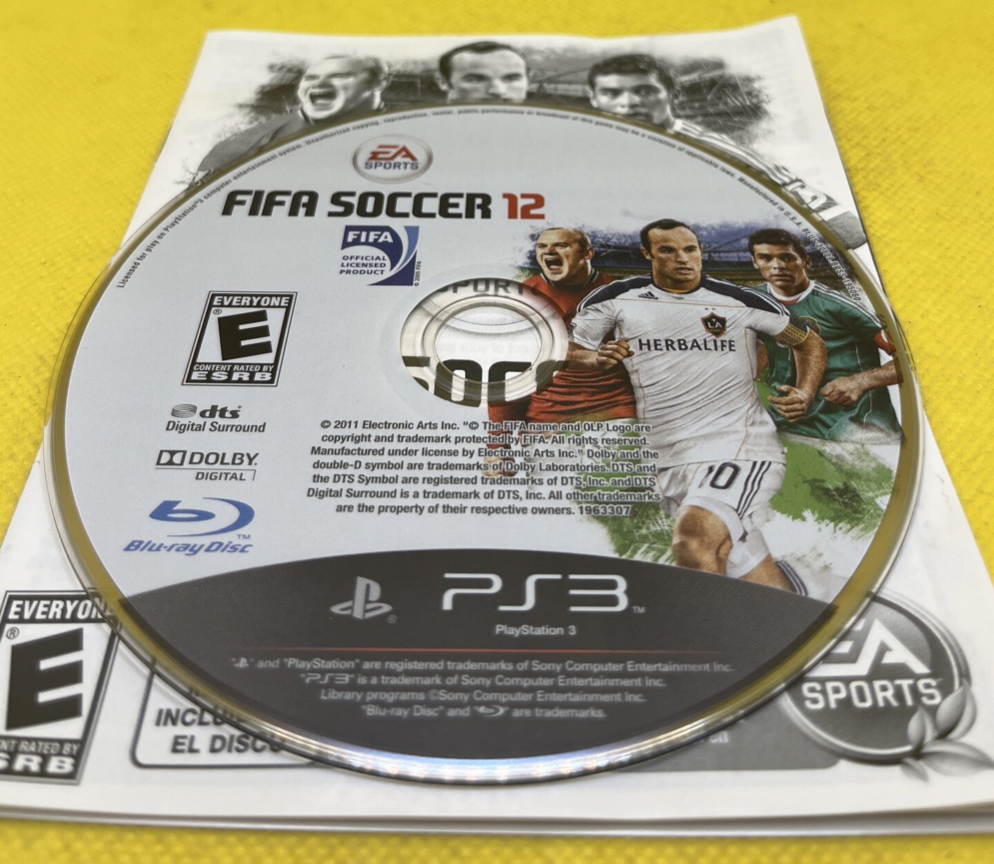 FIFA Soccer 12 (Sony PlayStation 3, 2011, PS3 w/ Manual, Works Great)