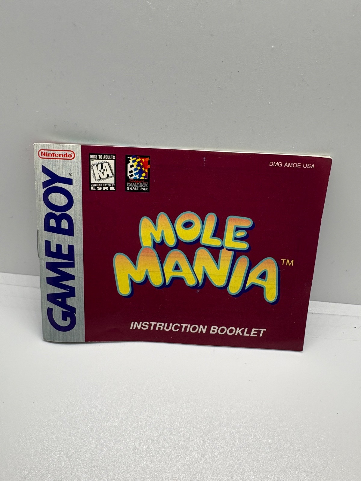 Mole Mania (Nintendo Gameboy Game Boy) Complete CIB Tested Saves