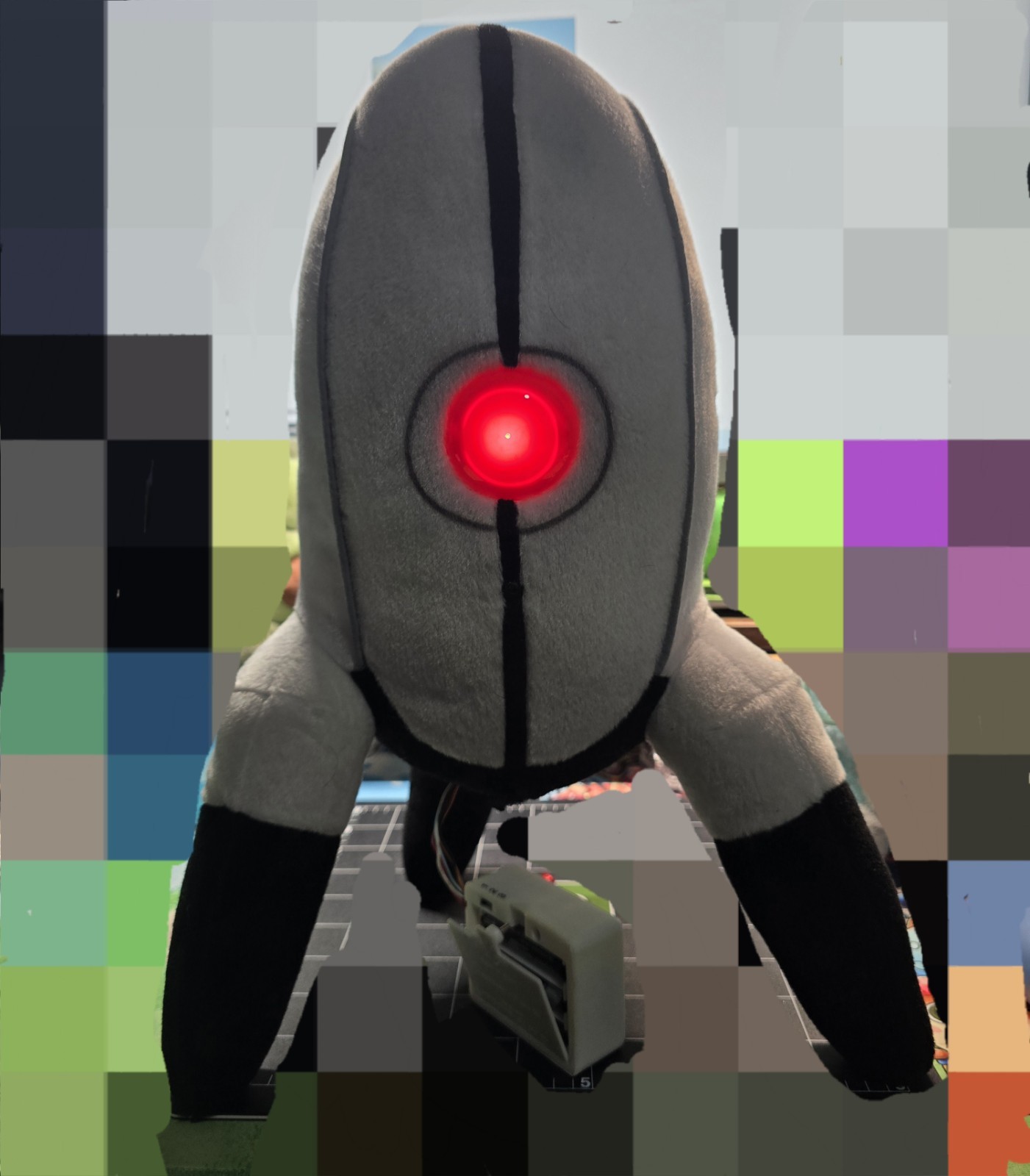 ThinkGeek Portal 2 Talking Sentry Turret Plush Toy WORKING LIGHTS AND SOUNDS