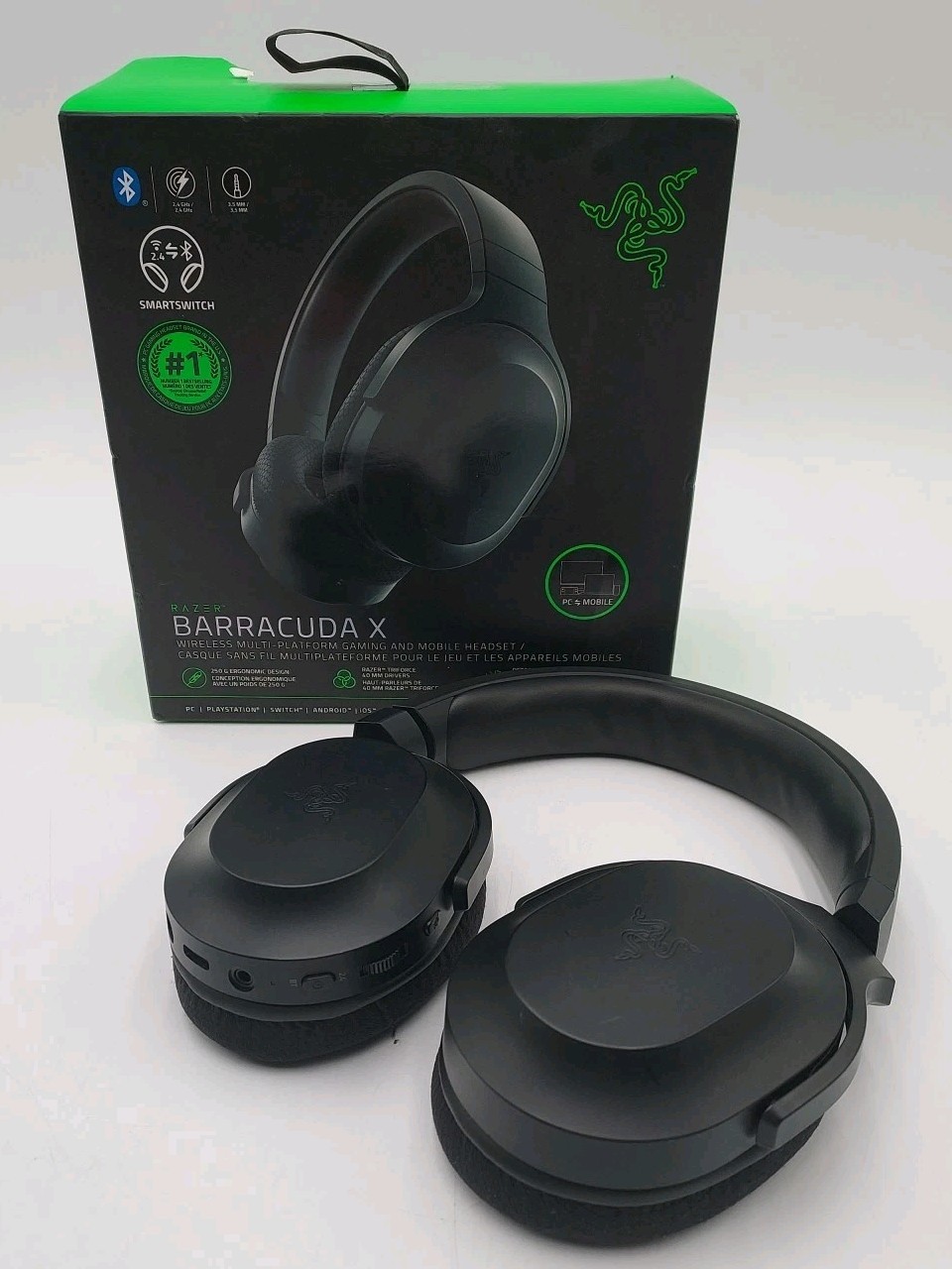 RAZER BARRACUDA X WIRELESS MULTI-PLATFORM GAMING AND MOBILE HEADSET (I1-A5)