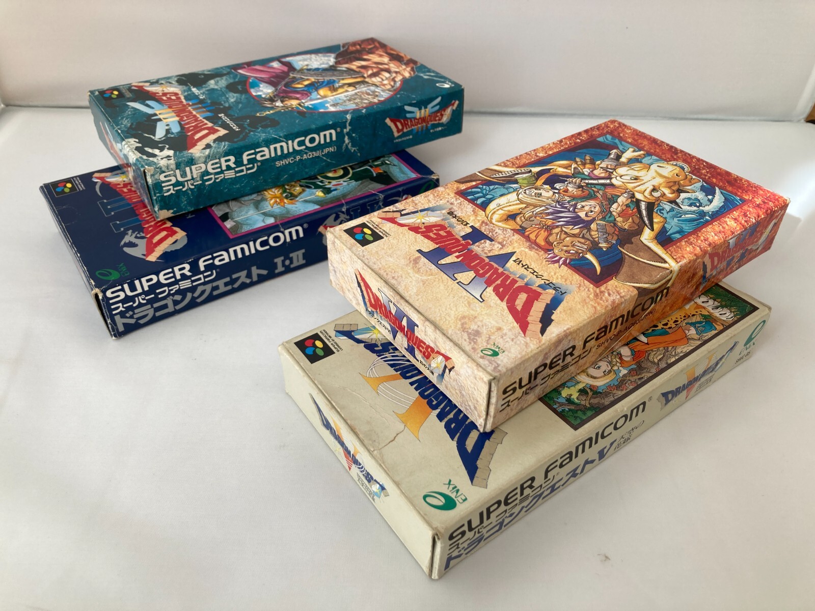Dragon Quest 1-2 3 5 6 Warrior CIB SFC Super Famicom SNES NTSC-J Japan import